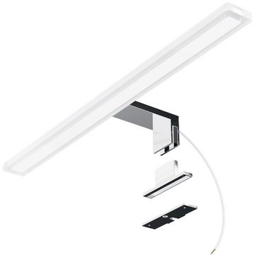 SSC-LUXon LED Bilderleuchte LINA 3-in-1 Bad Spiegelleuchte 50cm warmweiss LED 11W IP44 chrom, Warmweiß