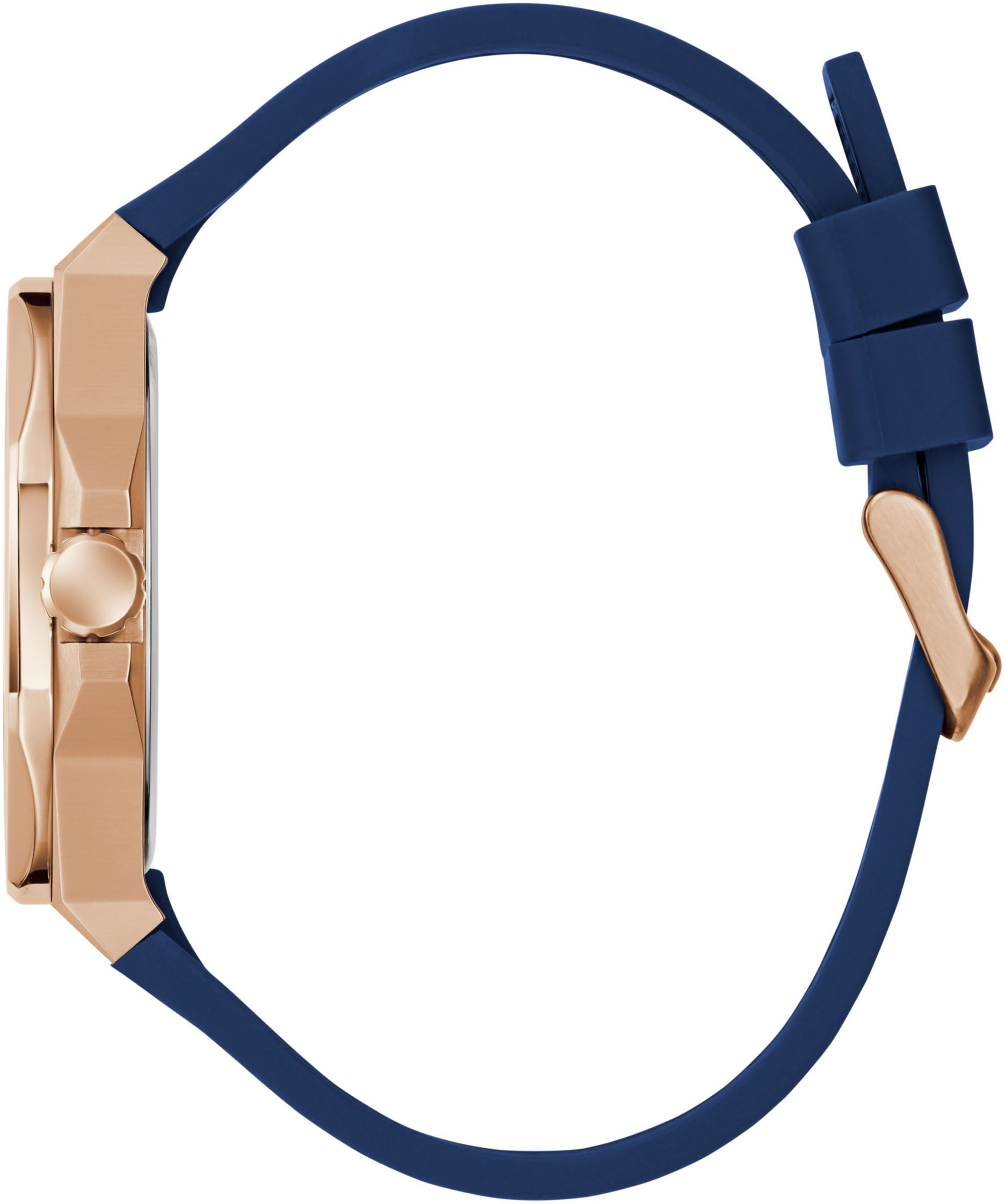 Guess Quarzuhr EMPEROR GW0850G3, Armbanduhr, Herrenuhr, Silikonarmband, Geschenkidee, analog