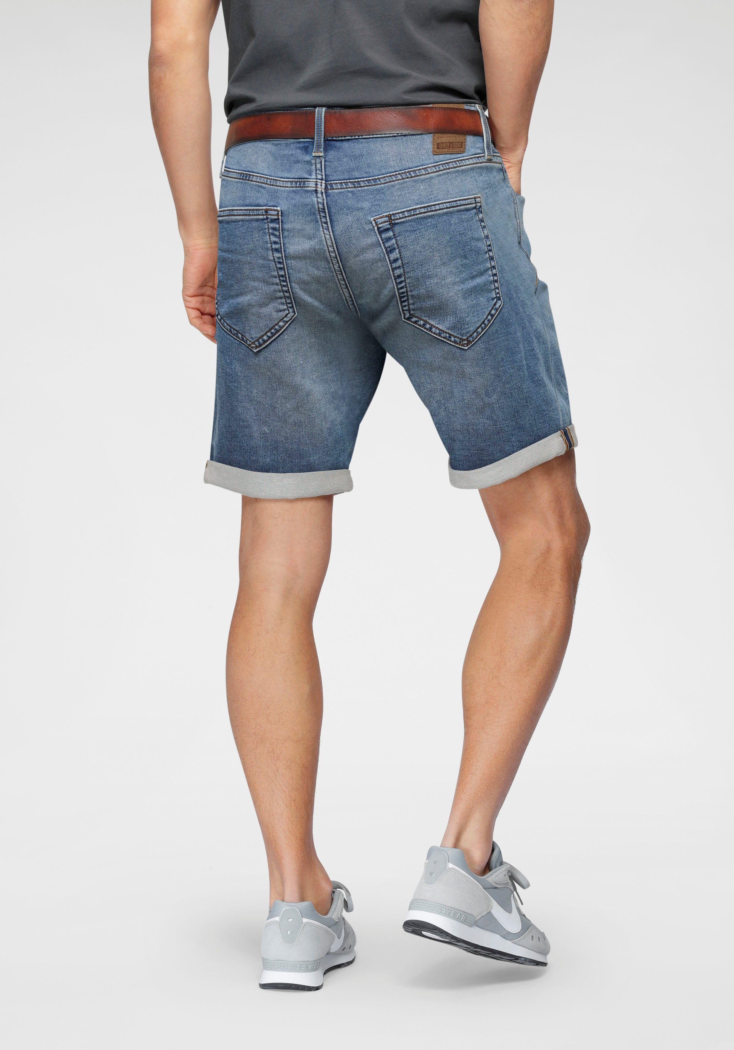 ONSPLY & Jeansshorts 5189 denim LIGHT Blue DNM SHORTS SONS NOOS BLUE ONLY