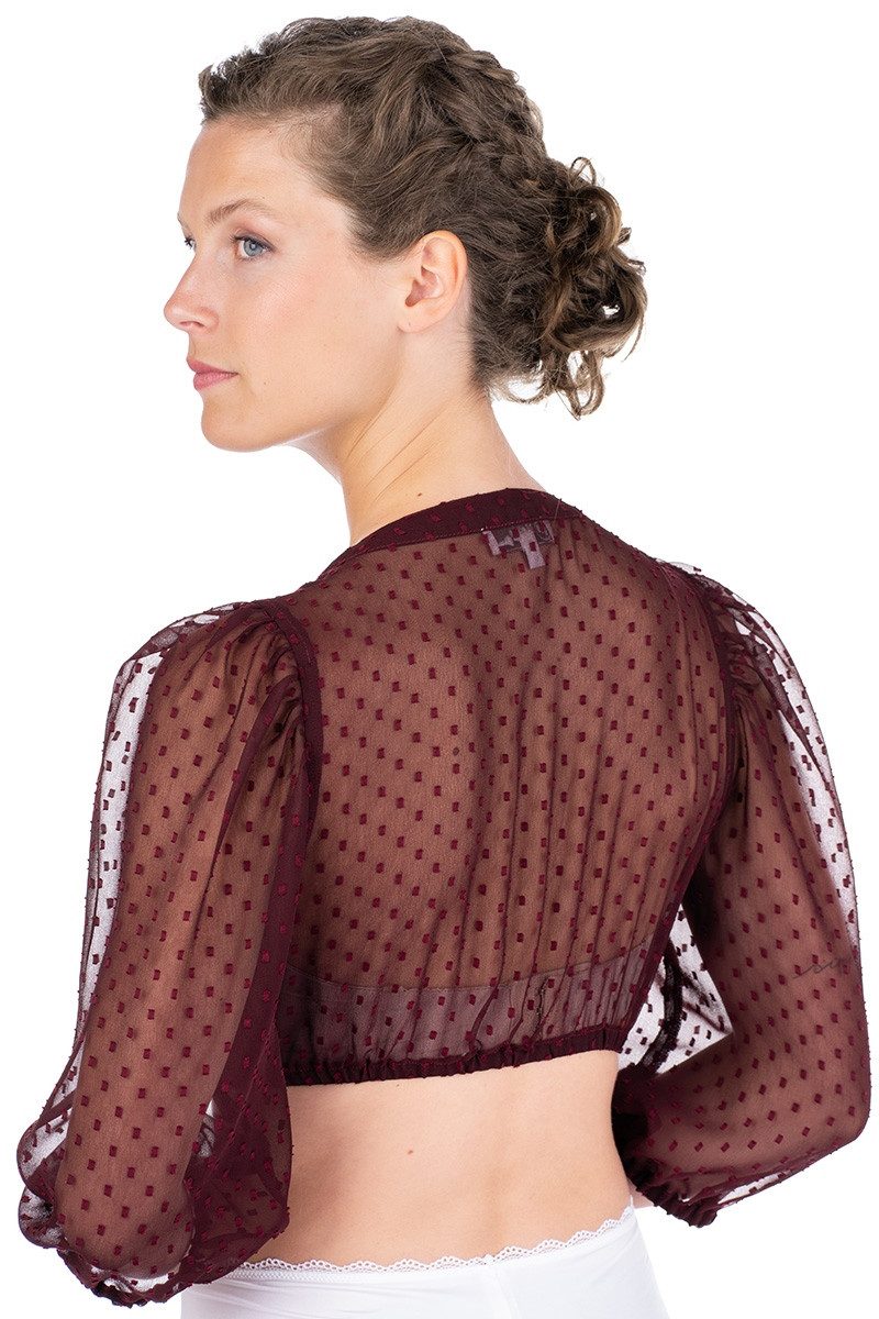 MarJo Dirndlbluse Dirndlbluse - AHORNTAL - bordeaux günstig online kaufen