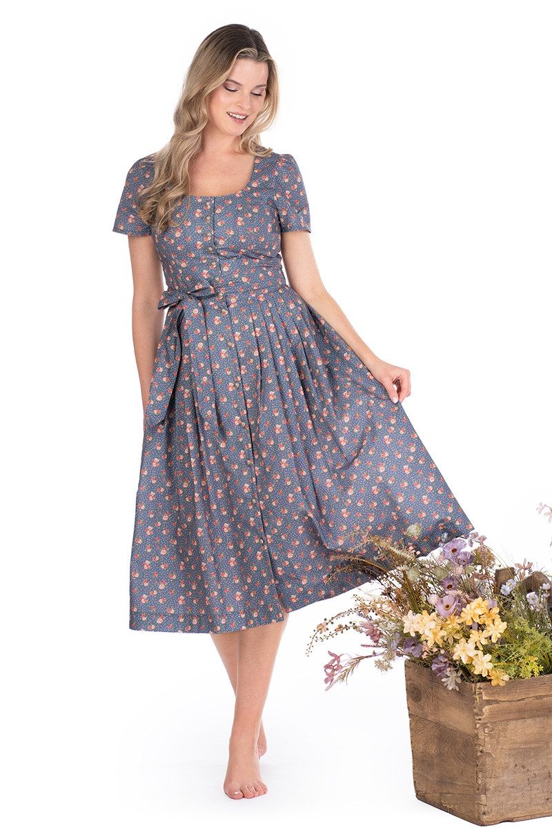 Berwin & Wolff Trachtenkleid Sommerkleid - DAHLIA - marineblau – Bild 5 von 5