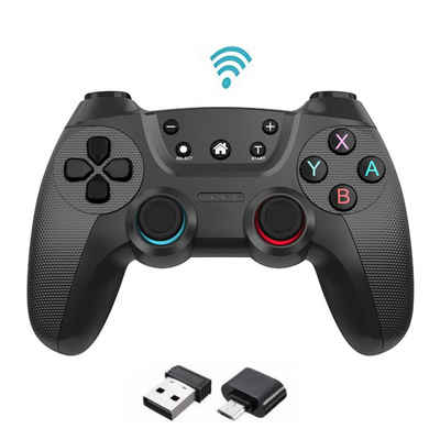 Tadow Android Gamepad,Gamecontroller,2.4G drahtlose Übertragung,Wireless Gamepad (für Android/PC/PS2/PS3/Switch)