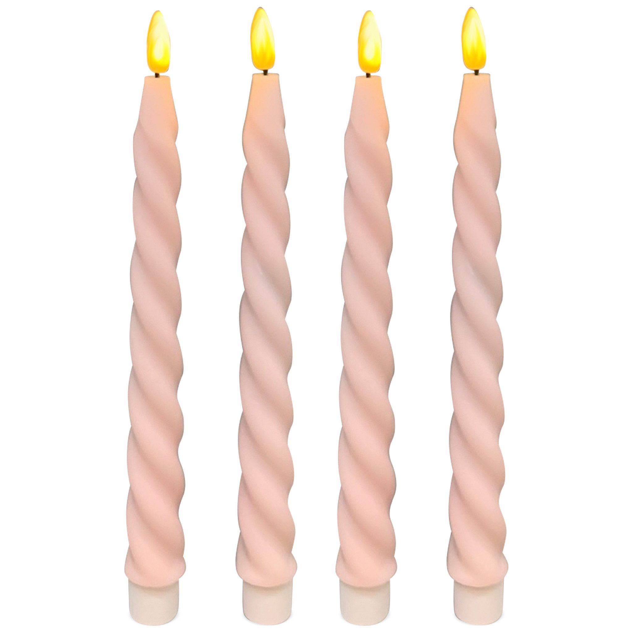 matches21 HOME & HOBBY LED-Kerze LED Stabkerzen Rosa im 4er Set, in Ø 2,2 x günstig online kaufen