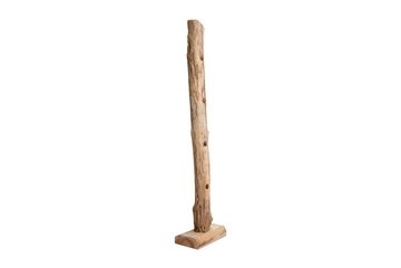 Junado® Weinregal Macon, massives Teakholz, naturbelassen, stbiler Stand, Gesamthöhe 185 cm, G