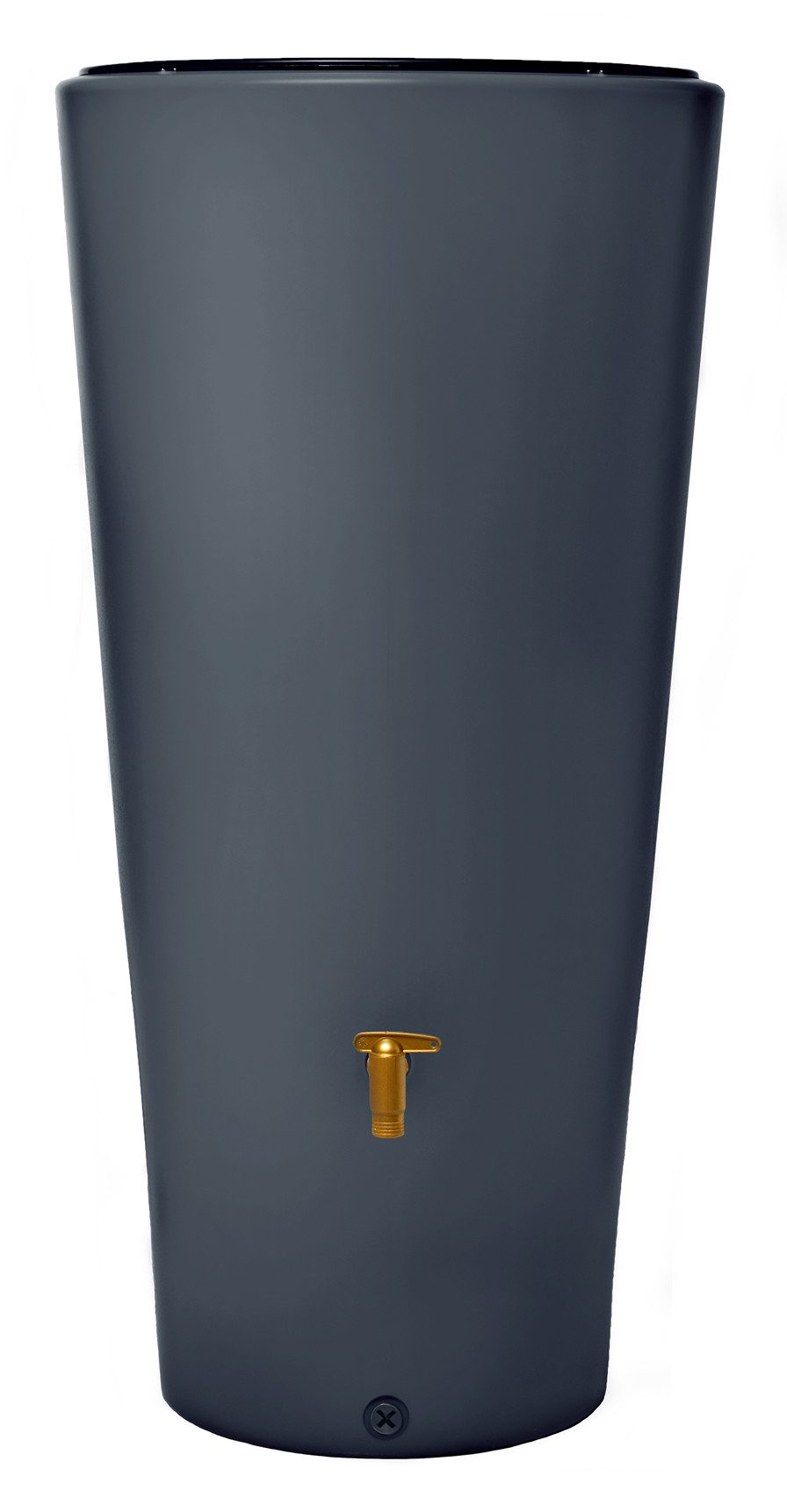 4rain Regentonne VASO 2in1 Regenspeicher 220 Liter graphite grey inkl. Pflanzschale