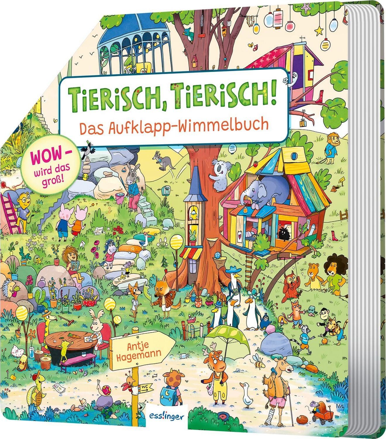 Tierisch, Tierisch! Das Aufklapp-Wimmelbuch Wow – wird das groß!, Frö / diverse