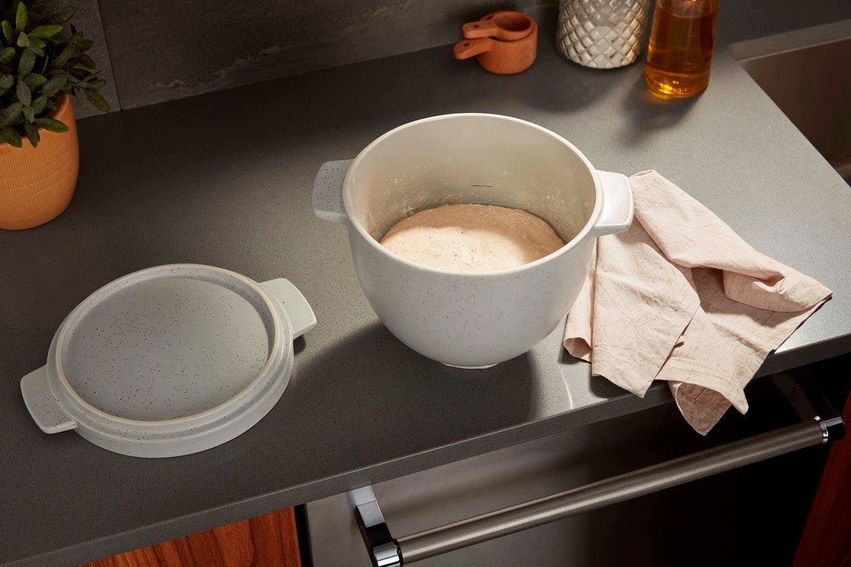 KitchenAid Schüssel 5KSM2CB5BGS, Keramik, mit Backdeckel
