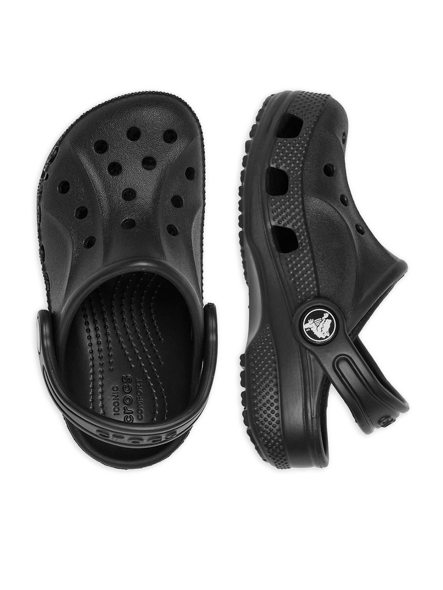 Crocs Crocs Mädchen Flip-Flops Crocs-C-BAYA CLOG T 207012-001 Schwarz Schwar Badepantolette