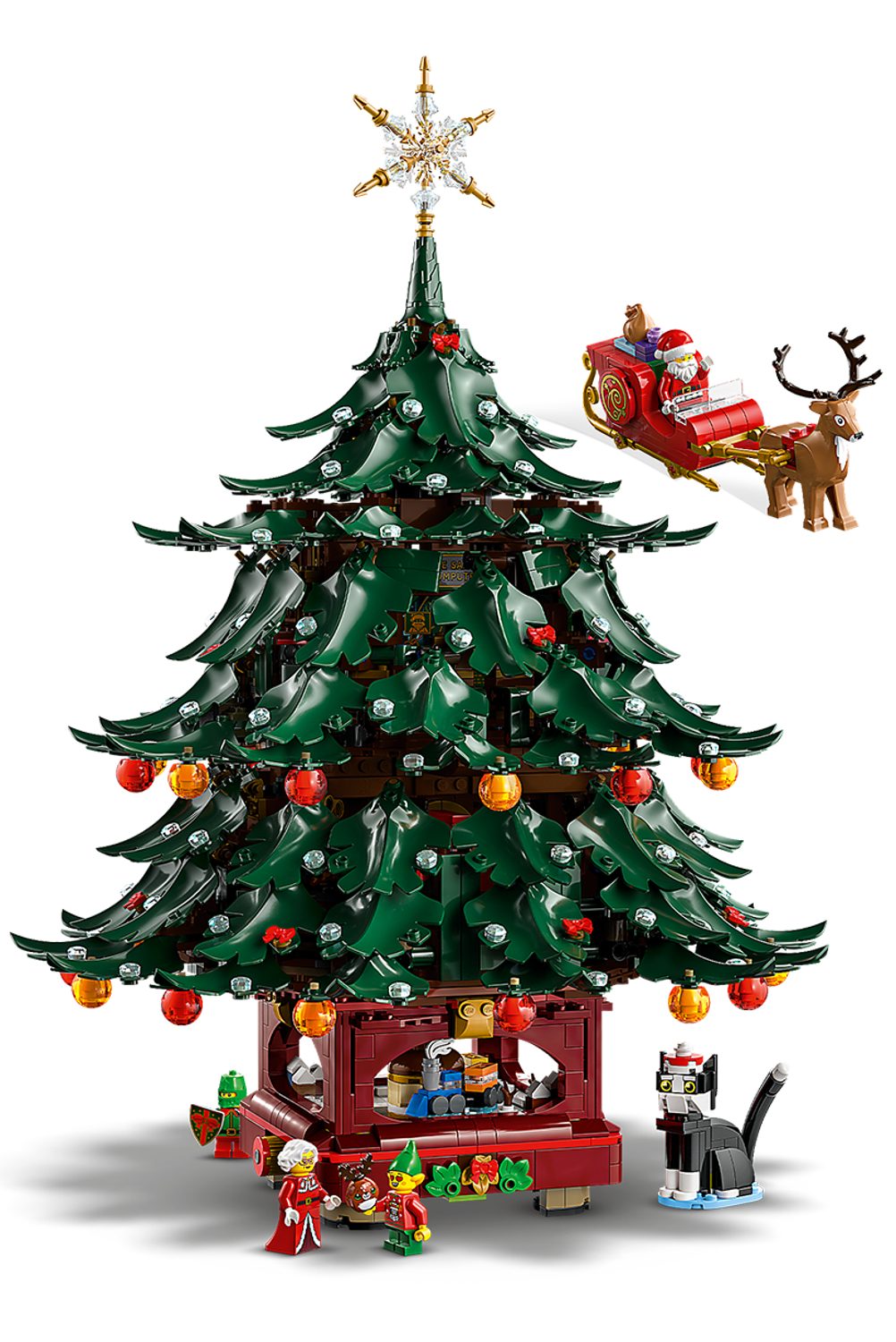 LEGO® Icons 41843 Familien-Weihnachtsbaum Spielbausteine, (Set, 3171 St., Set)