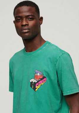 Superdry Print-Shirt SD-NEON TRAVEL CHEST LOOSE TEE
