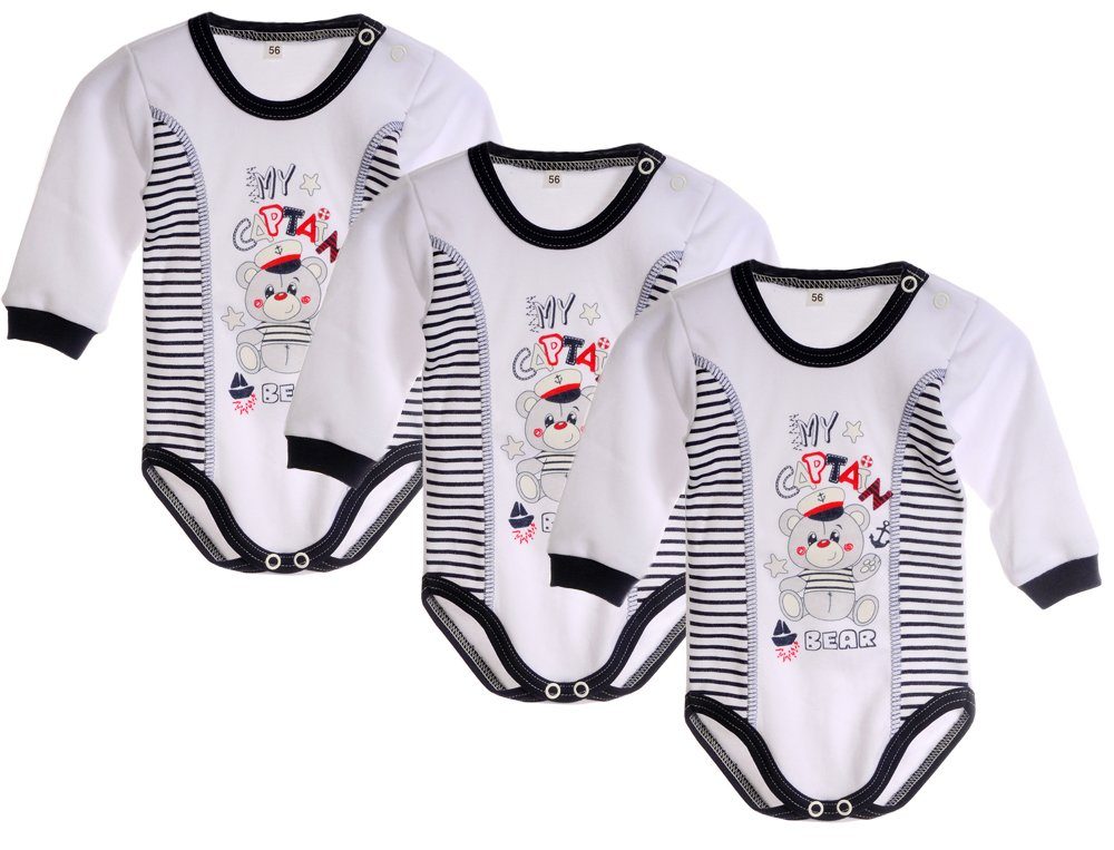 La Bortini Body 50 Body Baby 56 44 68 3er 62 Bodys Pack