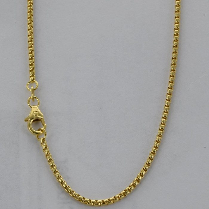 HOPLO Goldkette Venezianerkette 585 - 14 Karat Gold 1 5 mm Kettenlänge 40 cm Made in Germany