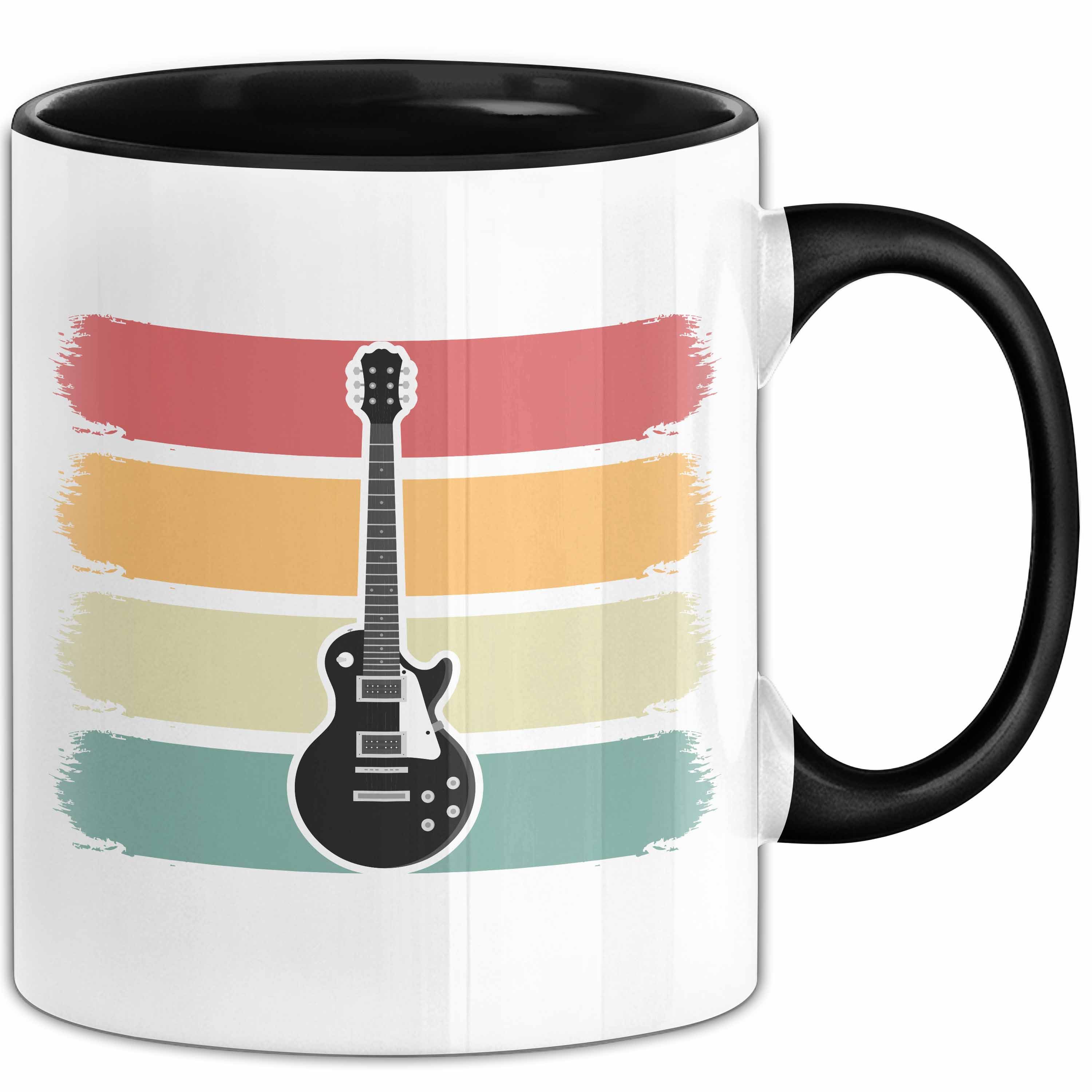 Trendation Tasse Gitarrenspieler Geschenk Tasse Gitarre Vintage Kaffee-Becher