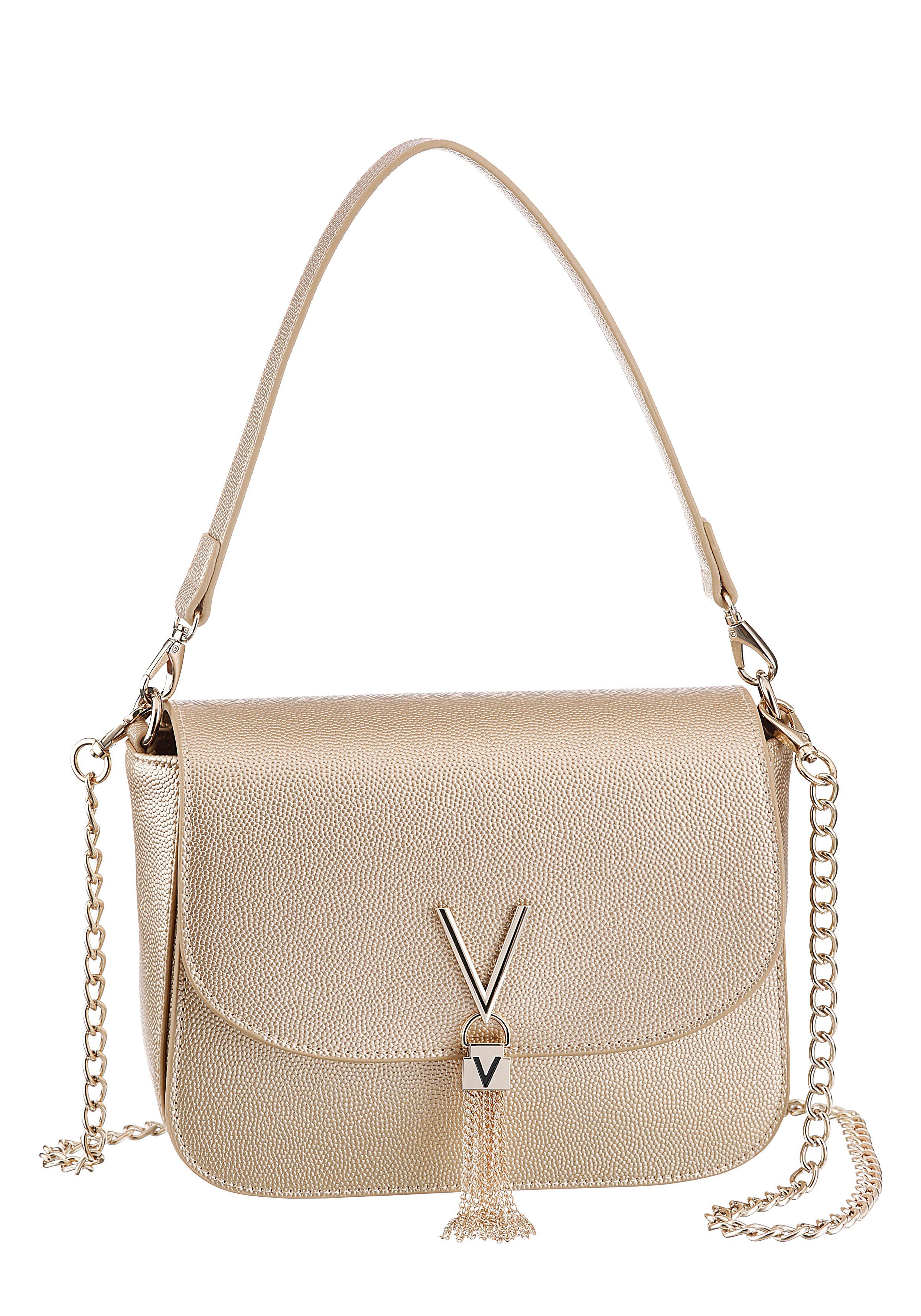 VALENTINO BAGS Schultertasche SHOULDER BAG, mit Ketten Details goldfarben