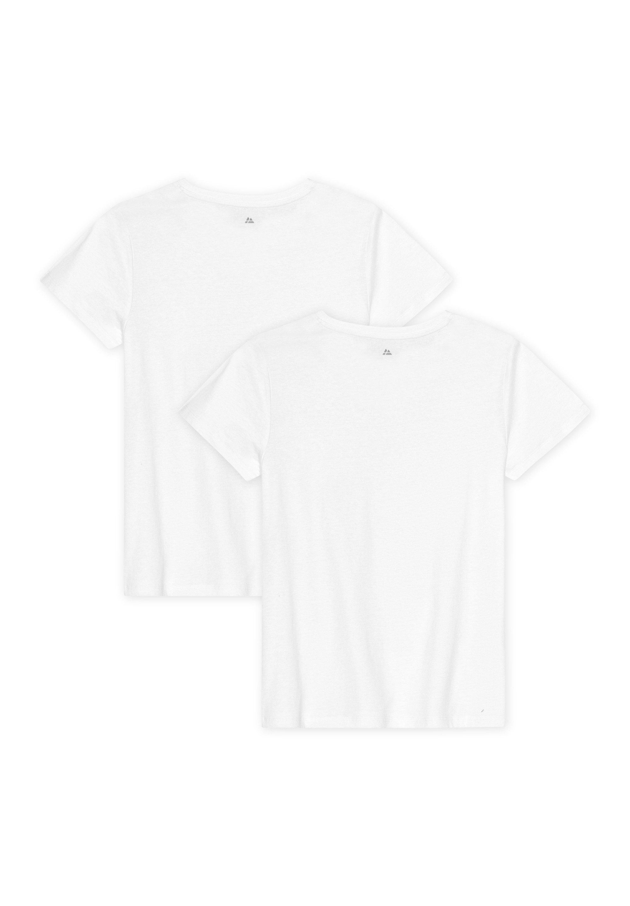 DANISH ENDURANCE T-Shirt V Damen (2er-Pack) aus Modal & Baumwolle, leicht & atmungsaktiv