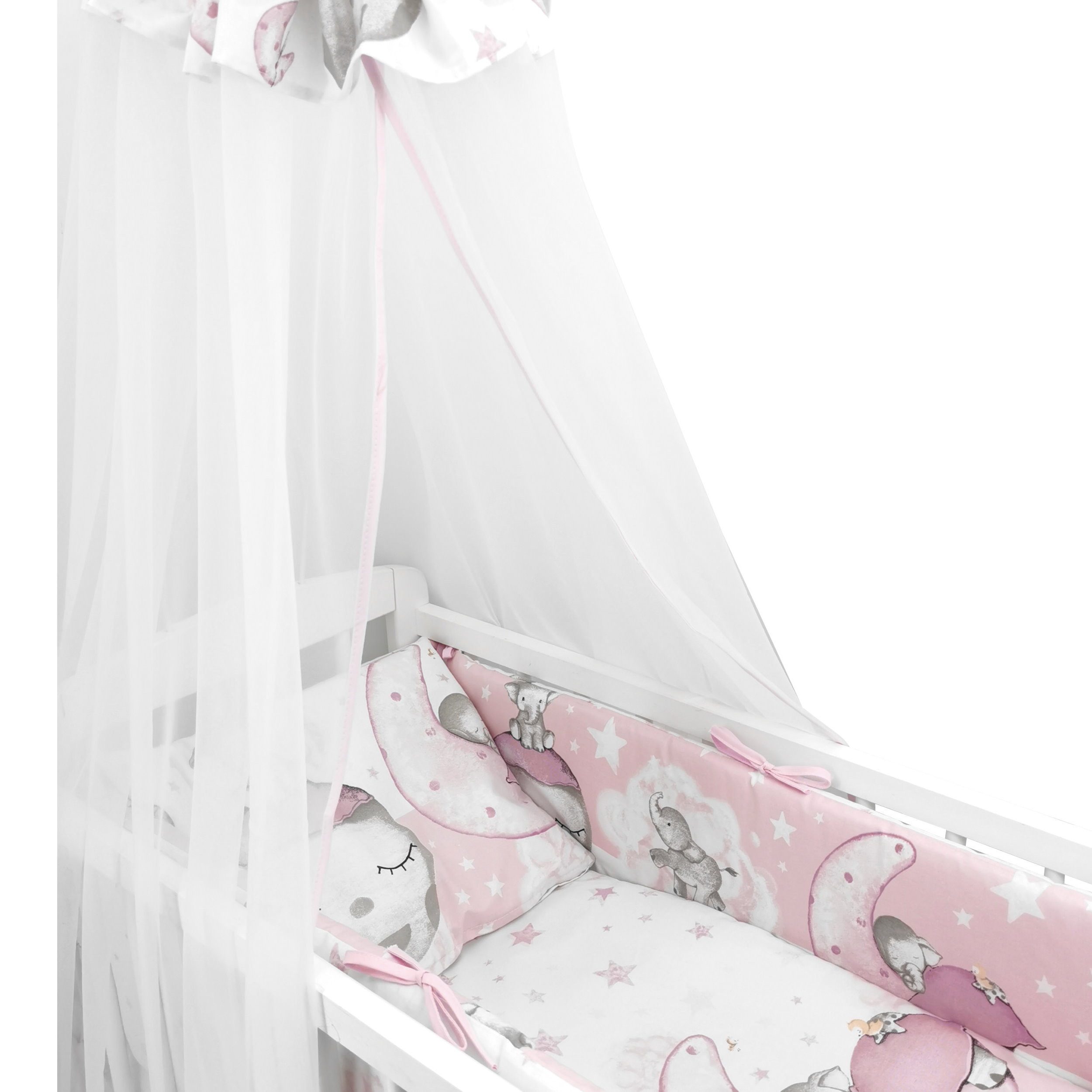 Baby-Delux Babybettwäsche Baby Wiegenset Elefant Mond, günstig online kaufen