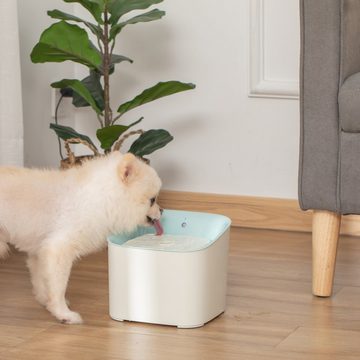 PawHut Futternapf Trinkbrunnen für Haustier mit Infrarotsensor