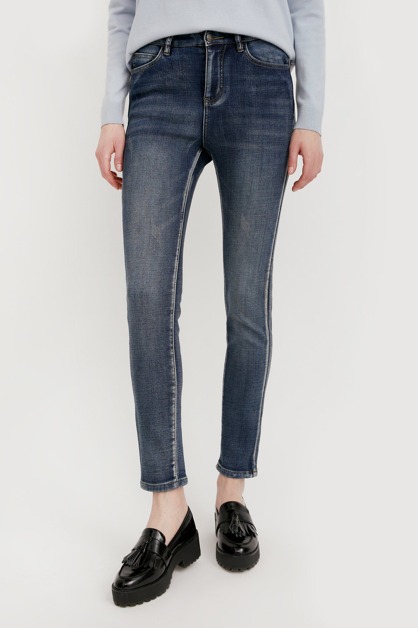Finn Flare Regular-fit-Jeans mit Fleecefutter