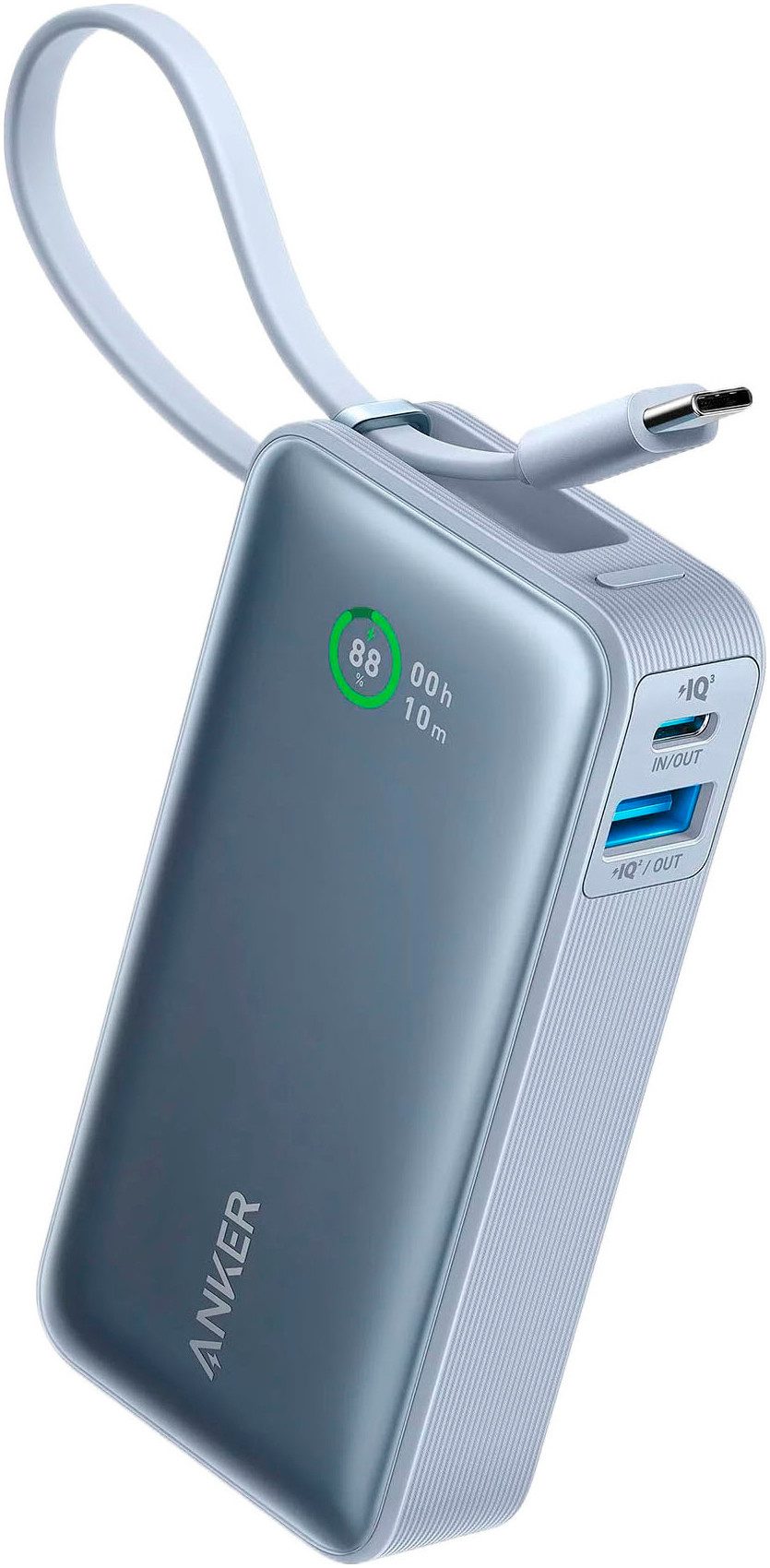 Nano 10.000mAh 30W Integriertes USB-C Kabel Powerbank