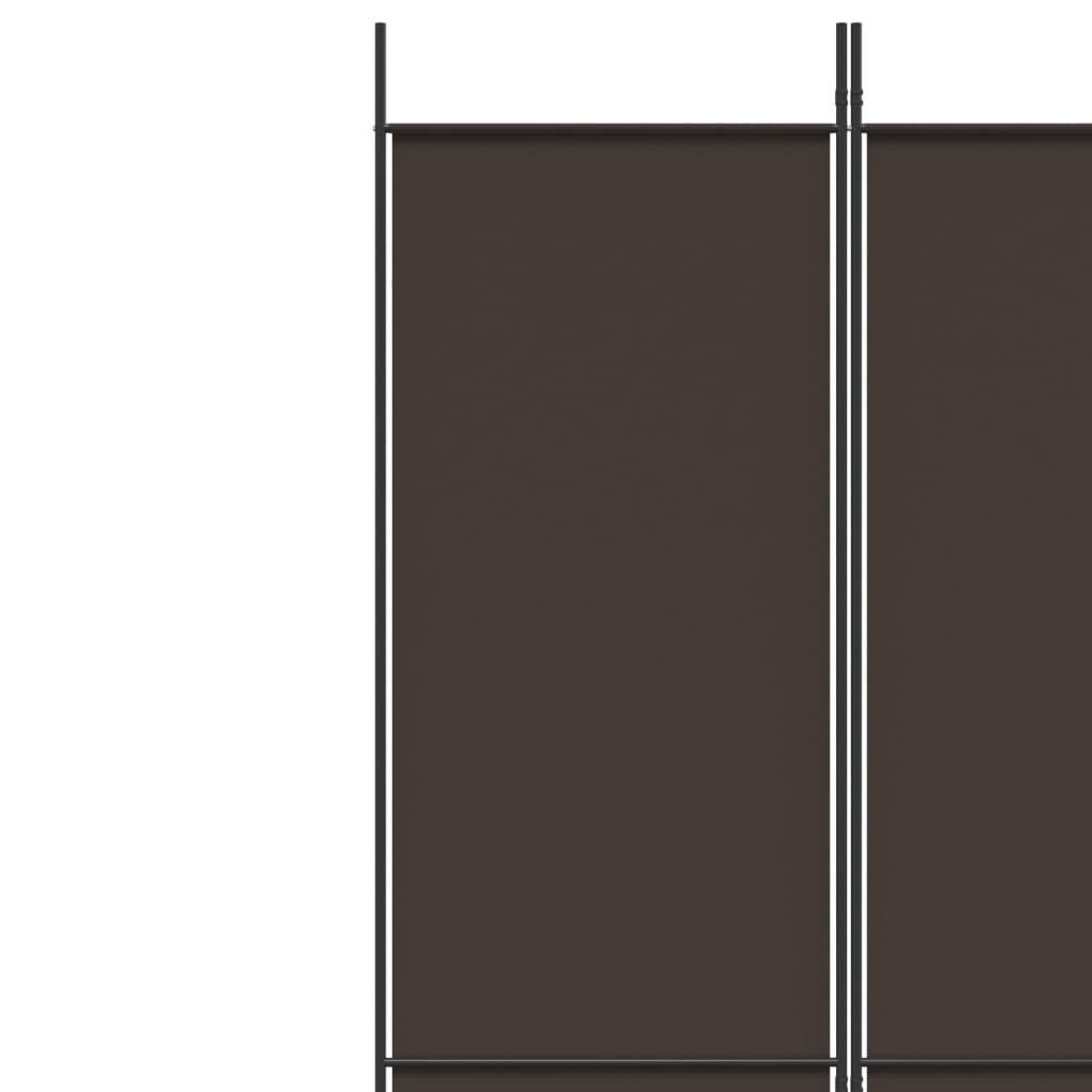 furnicato Raumteiler 3-tlg. 150x220 Stoff Braun cm Paravent