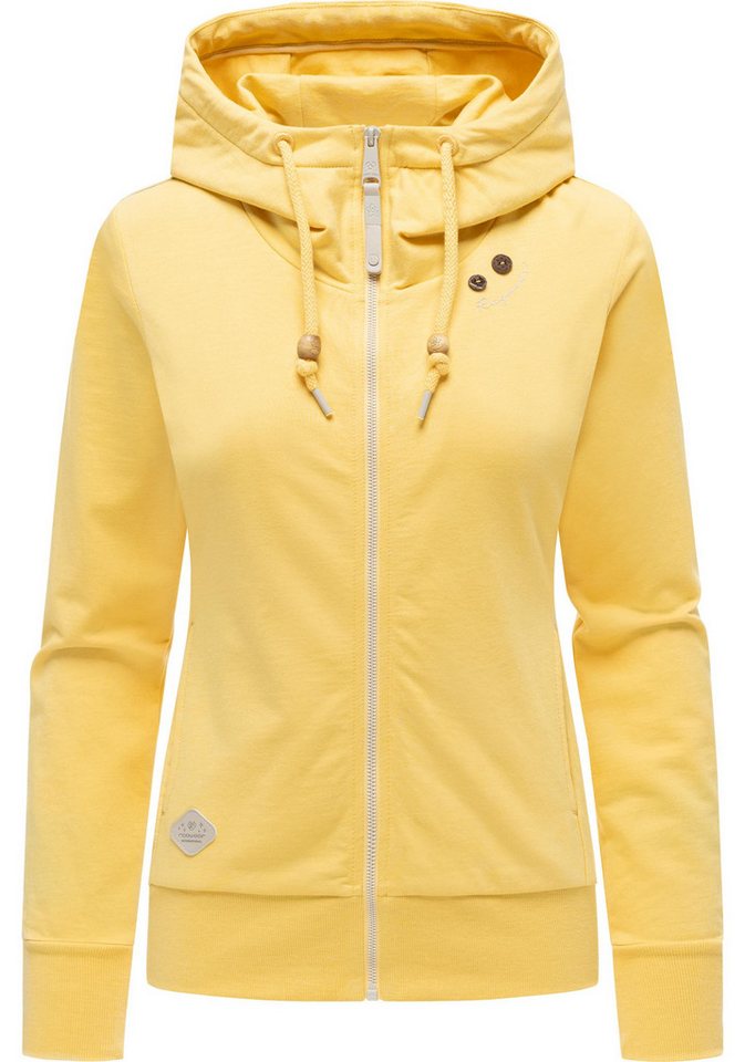 Ragwear Kapuzensweatjacke Paya Intl. sportlicher Damen Kapuzensweater mit Kordeln
