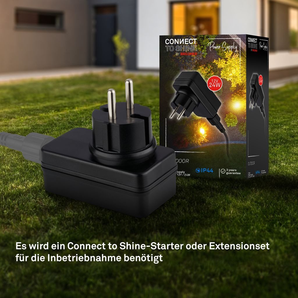 Briloner Leuchten Gartenstrahler 3924015, LED fest integriert, 2700K - Extra-Warmweiß