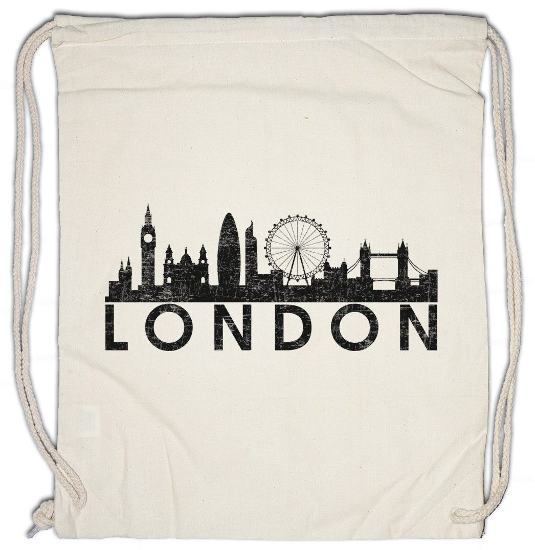 Turnbeutel Skyline London Turnbeutel Stadt City Fun England Großbritannien Great