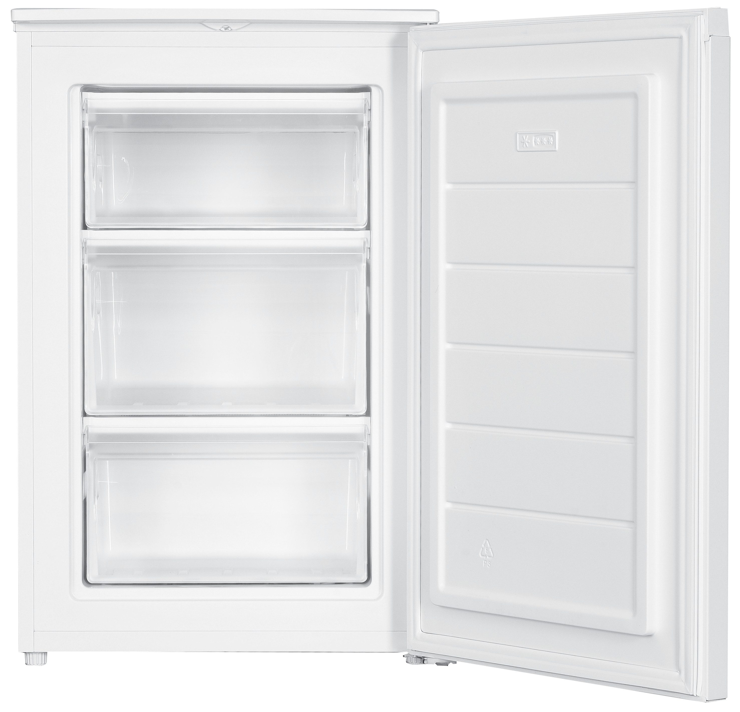 SCHOEPF Gefrierschrank GS87SB, 85 cm hoch, 55 cm breit, 4-Sterne Gefrierfach, 87L Nutzinhalt, Energieklasse B