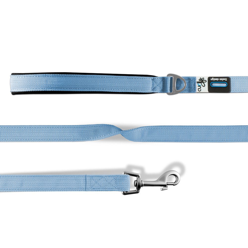 Curli Hundeleine Basic Leine Nylon skyblue