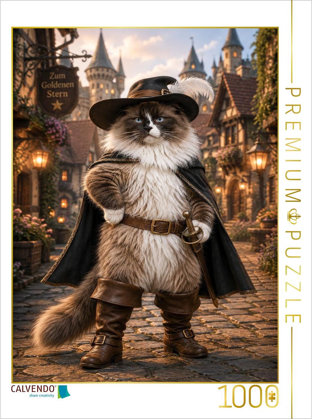 CALVENDO Puzzle CALVENDO Puzzle Musketeer Mogli, 1000 pieces, finished size 25.2 × 18, 1000 Puzzleteile
