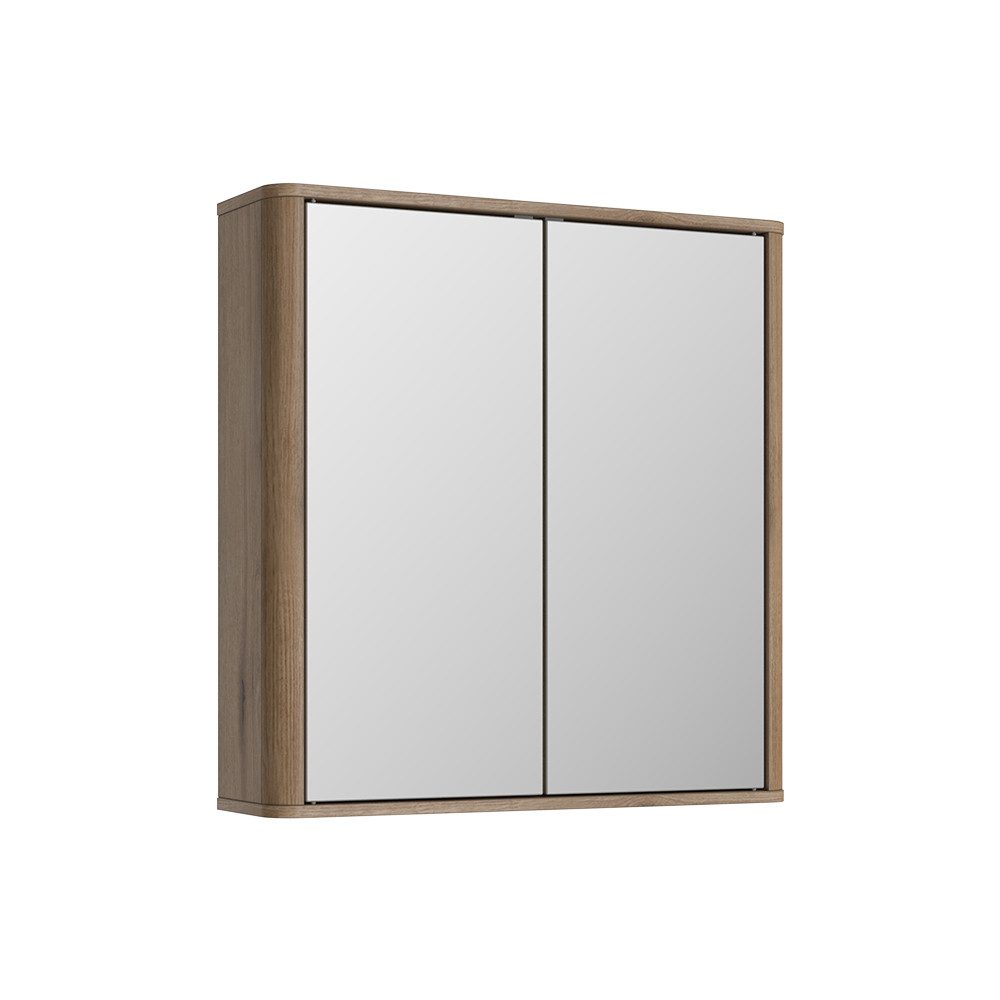 Vicco Badezimmerspiegelschrank Skara, Eiche, 56 x 58.4 cm (1-St)