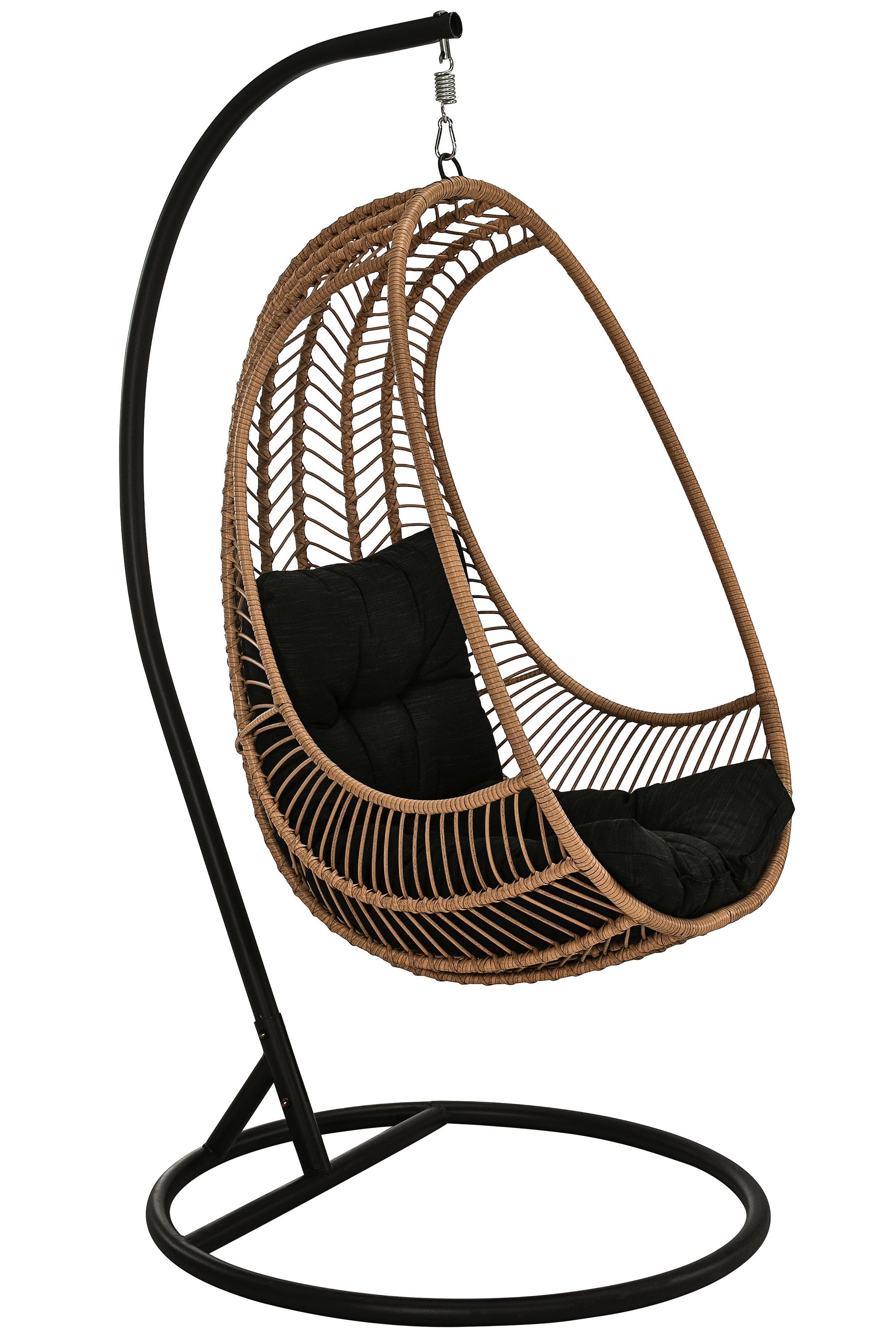 Dehner Gartenlounge-Set Geflecht-Hängesessel Venezia, 197 x günstig online kaufen