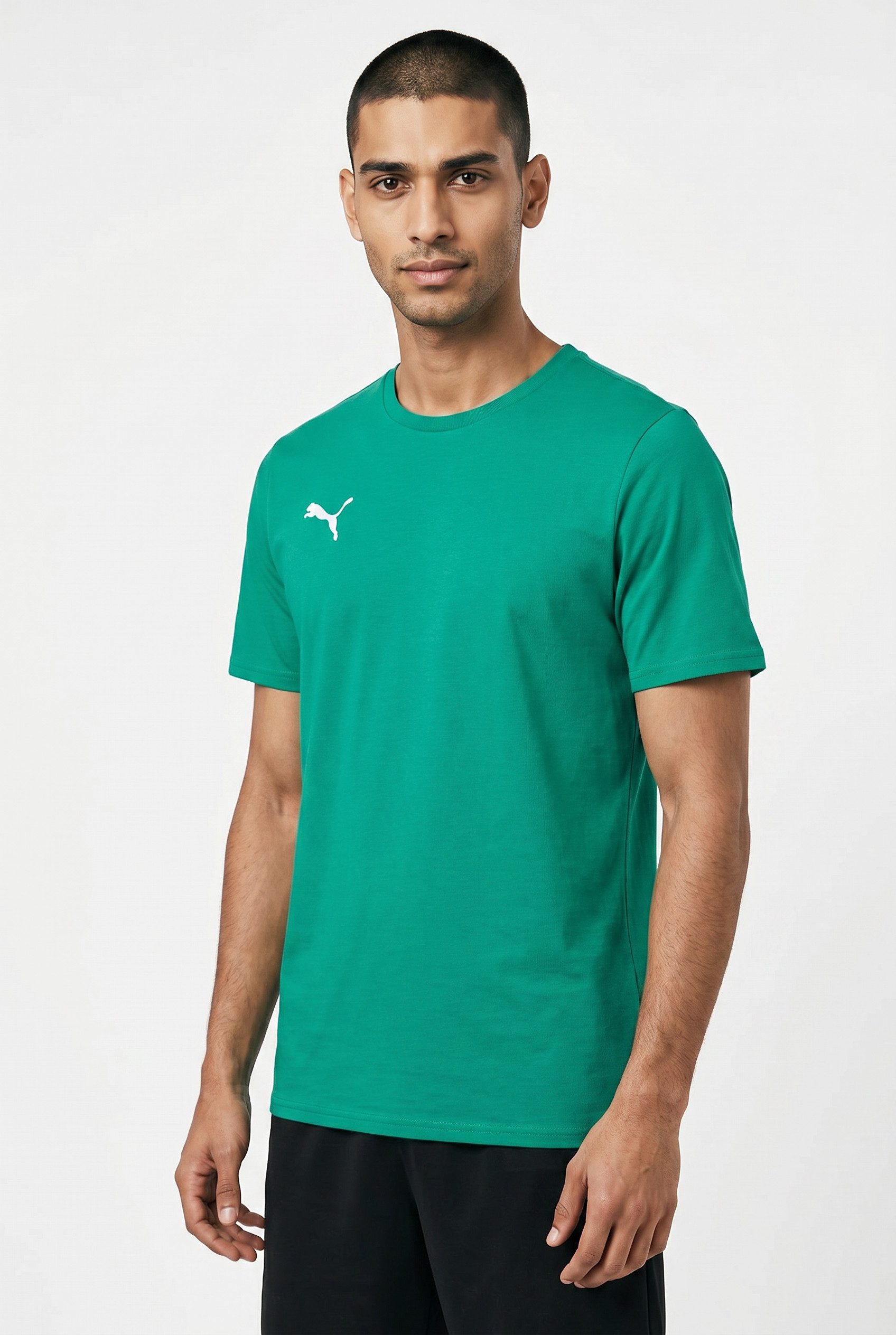 PUMA Trainingsshirt TEAMGOAL CASUALS TEE gerader Abschluss, Kurzarm, für Sportmode, Rundhalsausschnitt