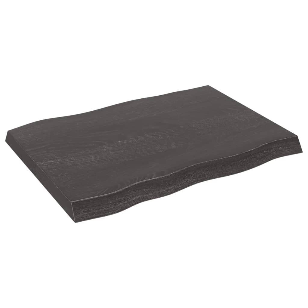 Baumkante 80x60x(2-6) furnicato Massivholz Behandelt Tischplatte (1 St) cm
