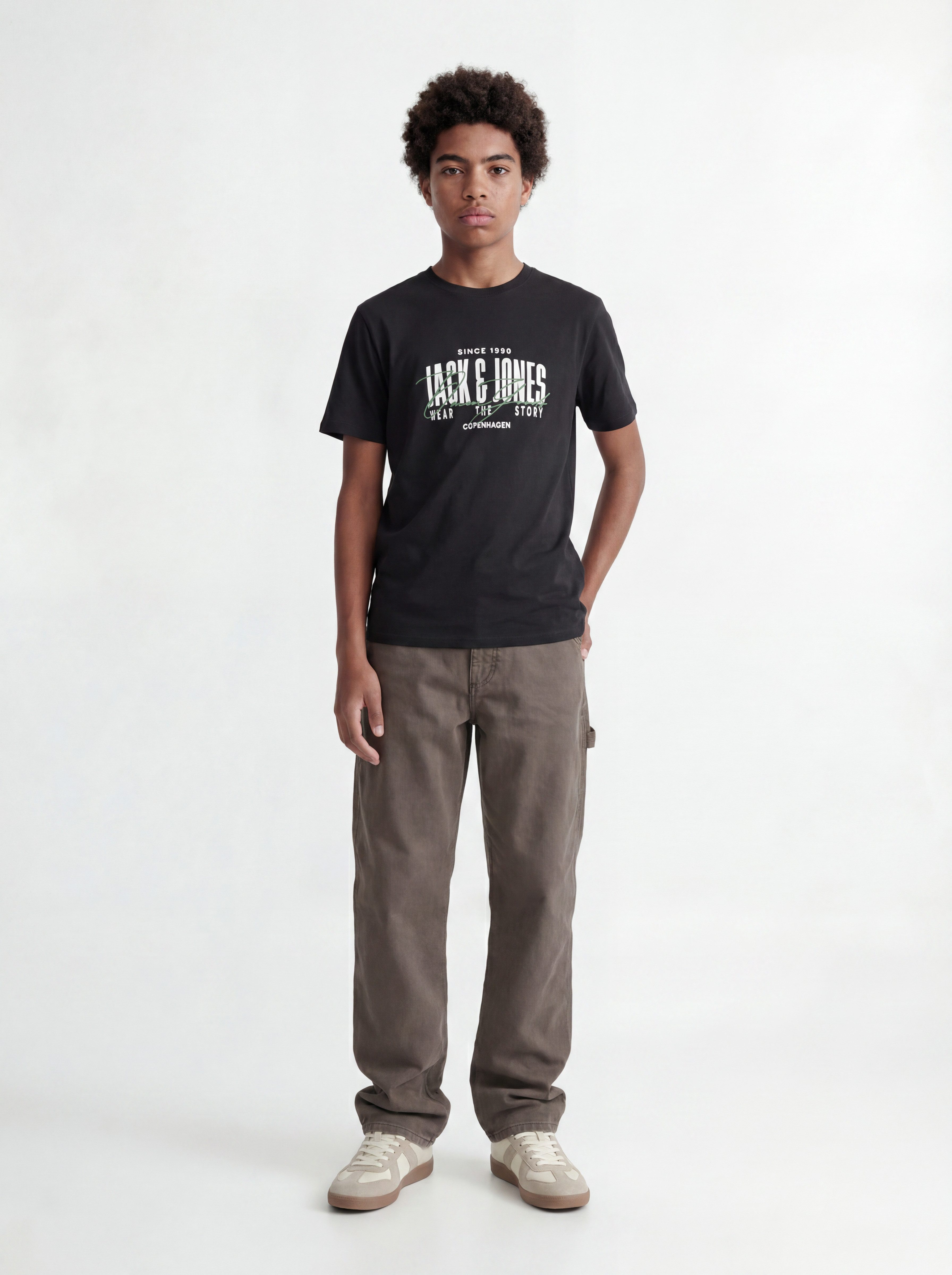 Jack & Jones Junior Rundhalsshirt JJAERO TEE SS CREW NECK JNR Baumwolle, regular fit – Bild 3 von 5