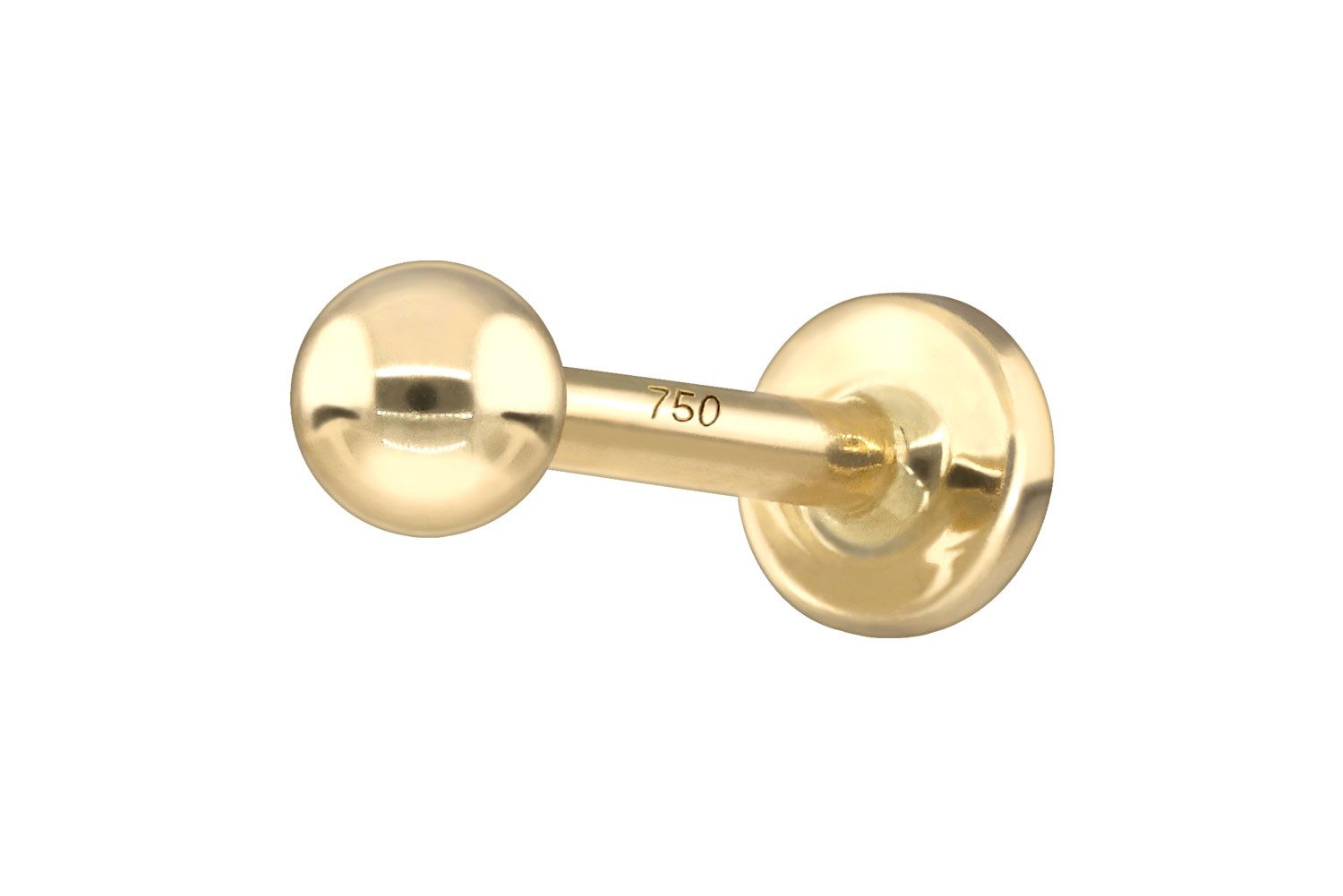 PIERCINGLINE Piercing-Set 14/18 Karat Gold Labret (Labrets, 1-tlg) günstig online kaufen