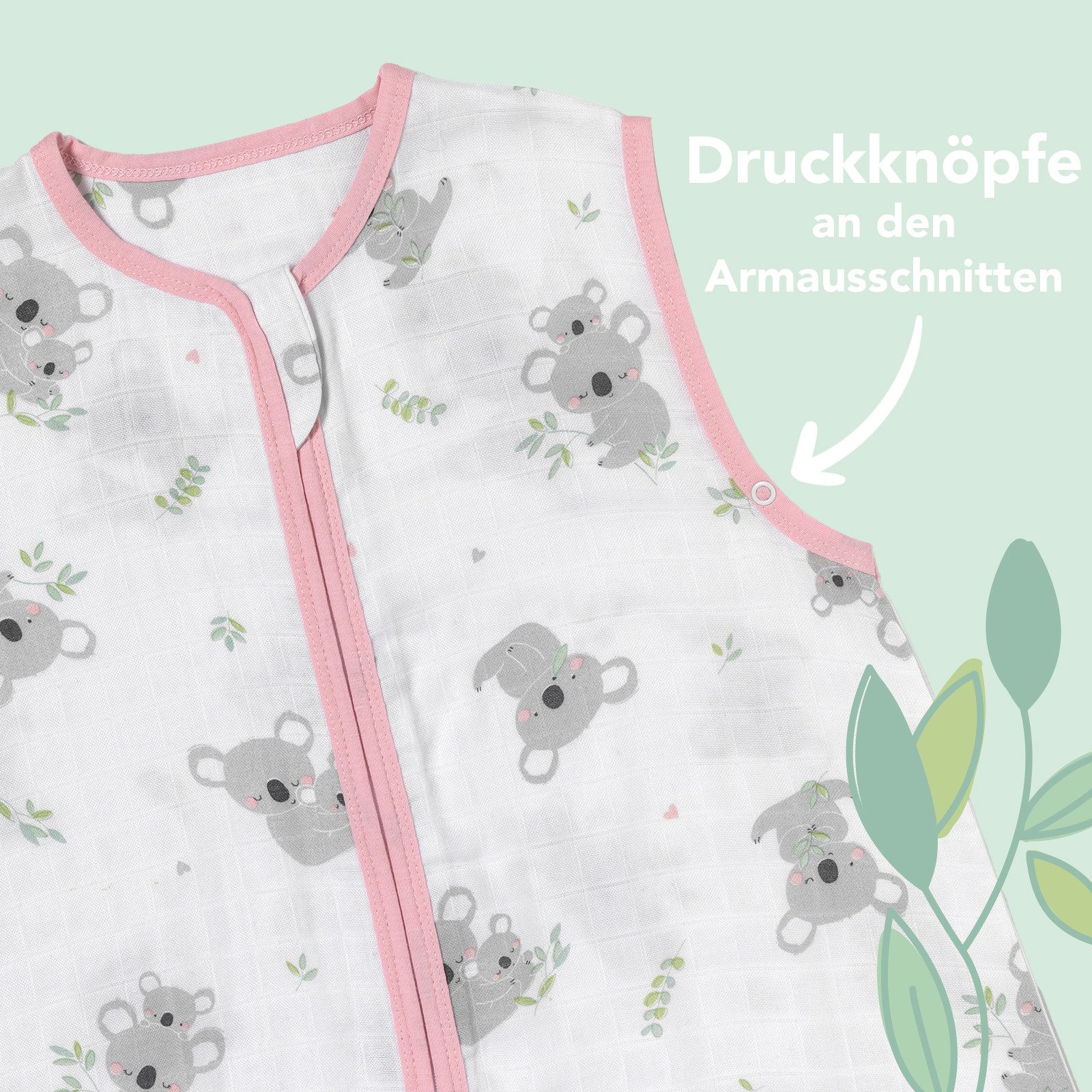 Schlummersack Kinderschlafsack Musselin Schlafsack mit Füßen, günstig online kaufen