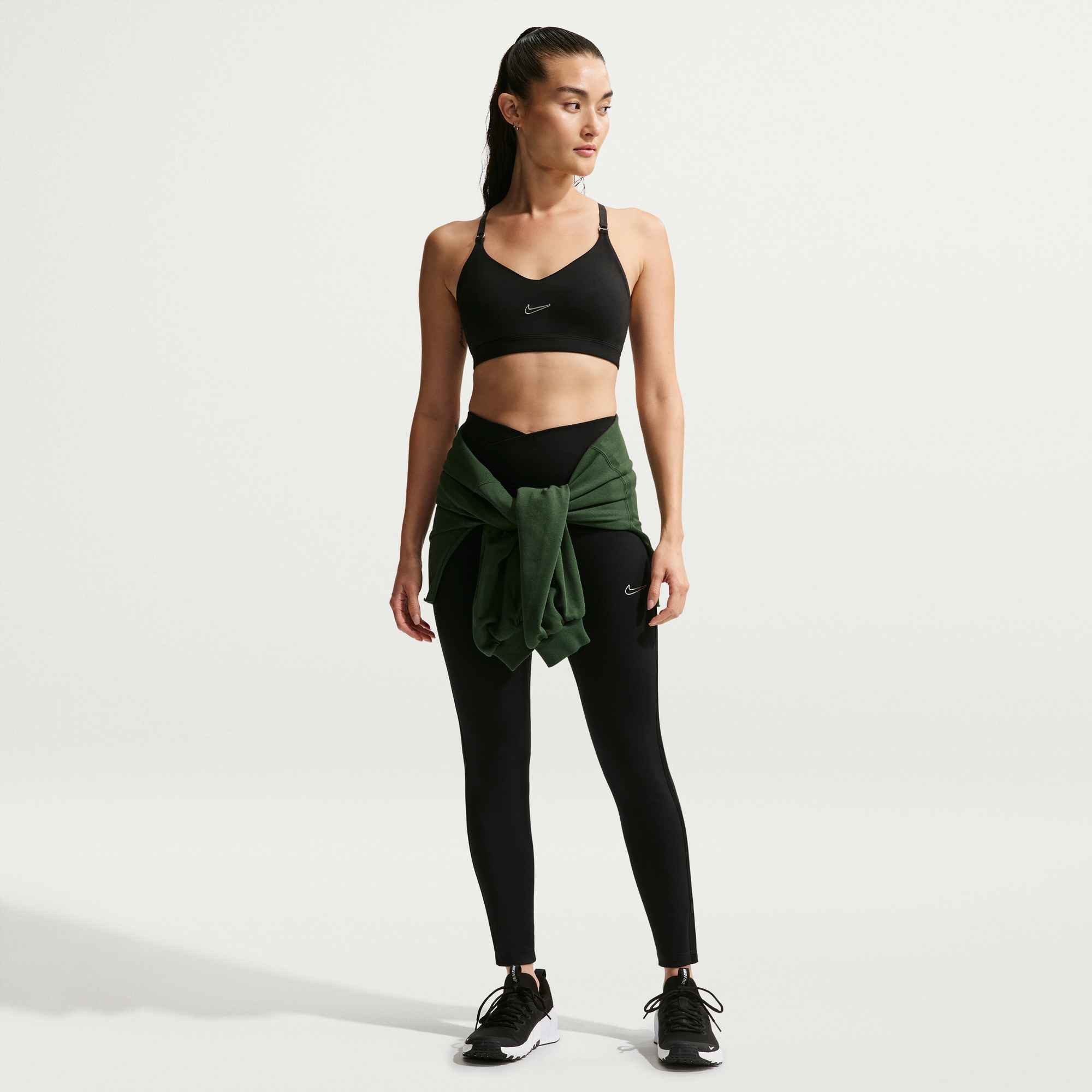 Nike Trainingstights W NK DF ONE HR TIGHT USM GLS mit hohem Bund, schnell trocknendes Material