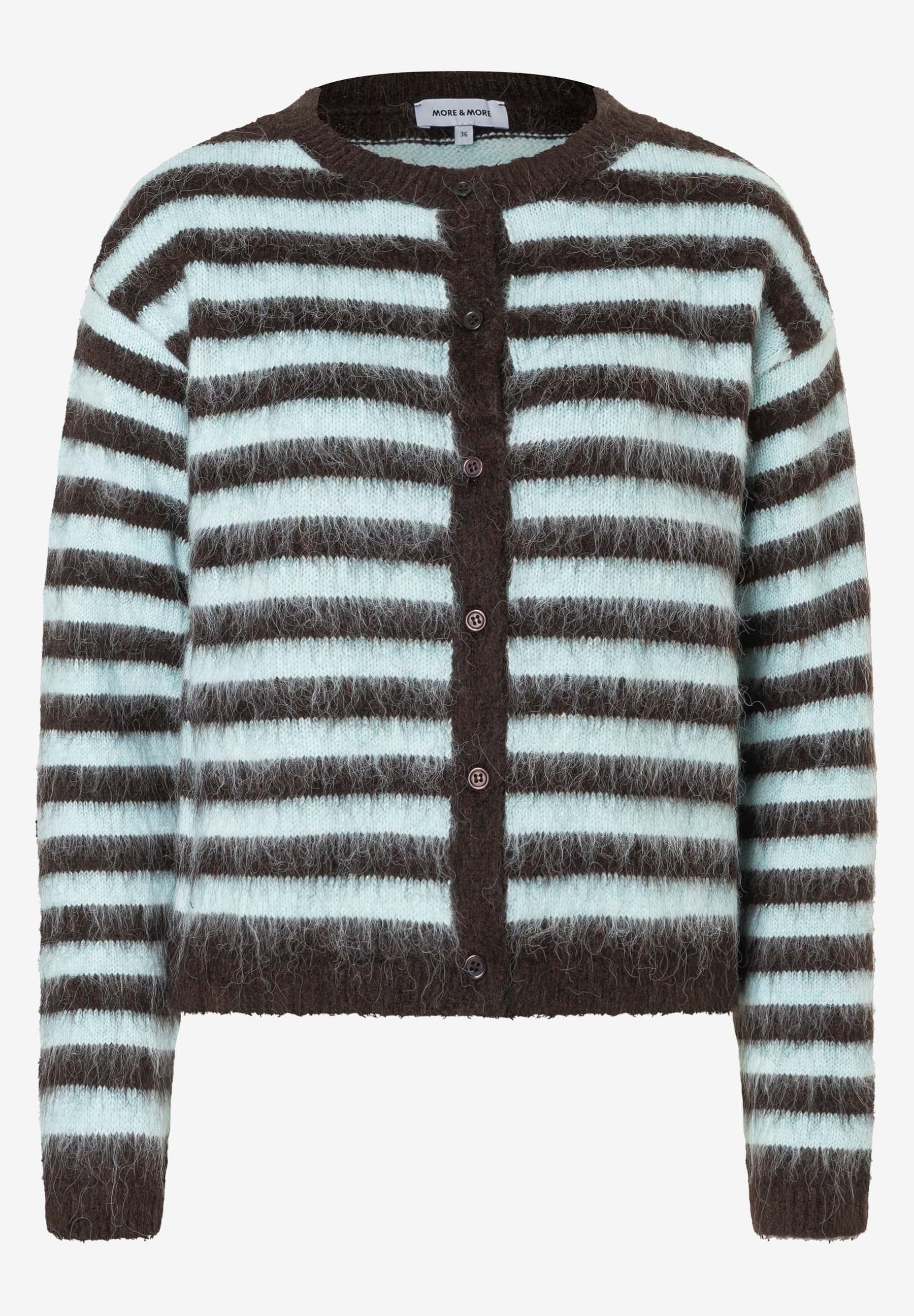 MORE&MORE Strickjacke Streifen-Cardigan
