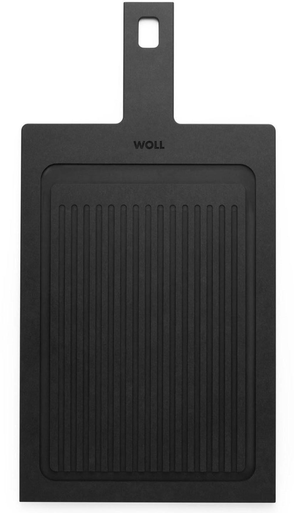 WOLL Servierbrett Woll Cut & Serve Servierbrett mit Rillen, 49 x 24 cm, Holzpapierfaser, (1-St), aus FSC®-zertifiziertem Papierverbundstoff