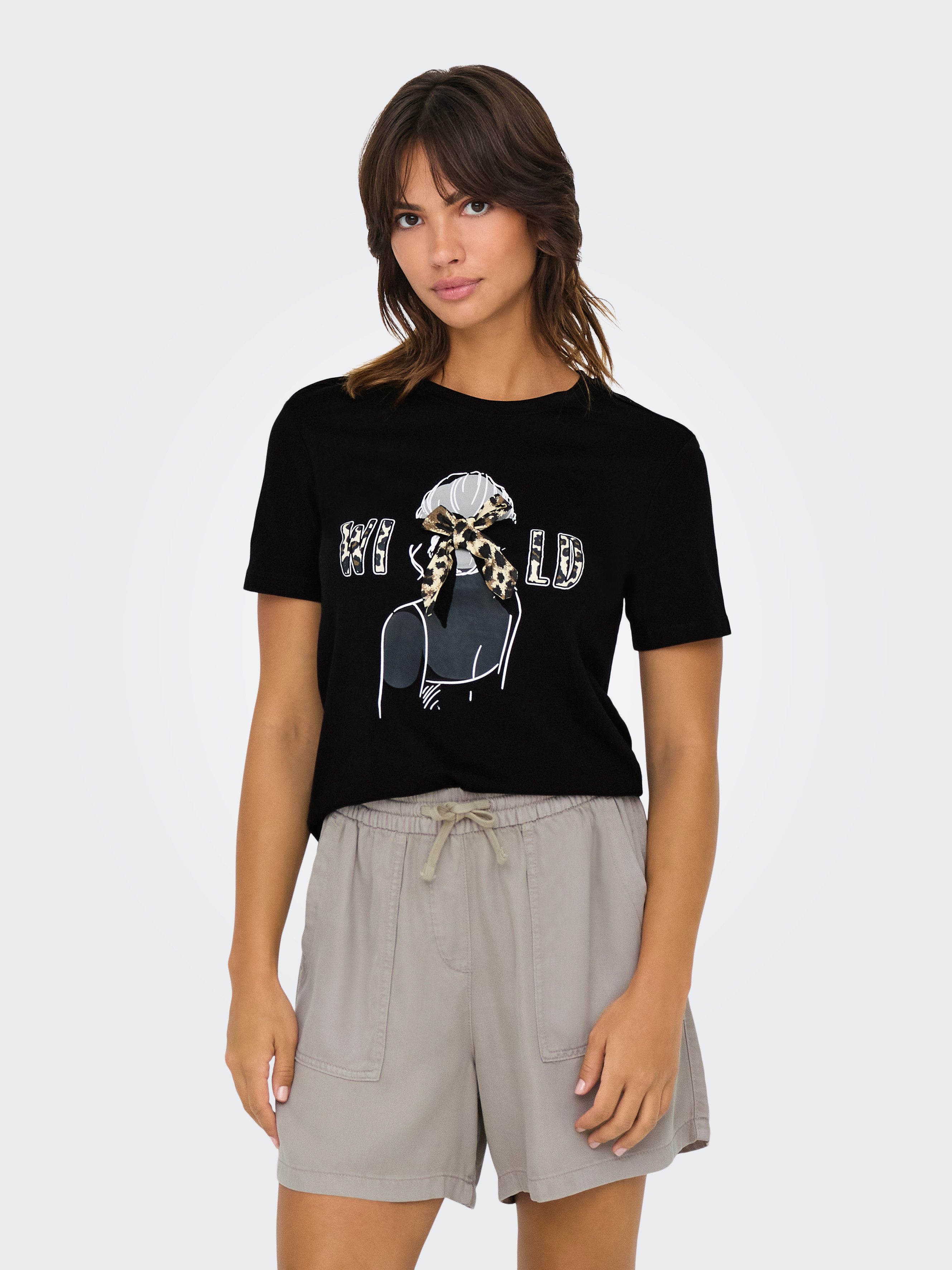 ONLY Kurzarmshirt ONLCLARA S/S TEE CS günstig online kaufen