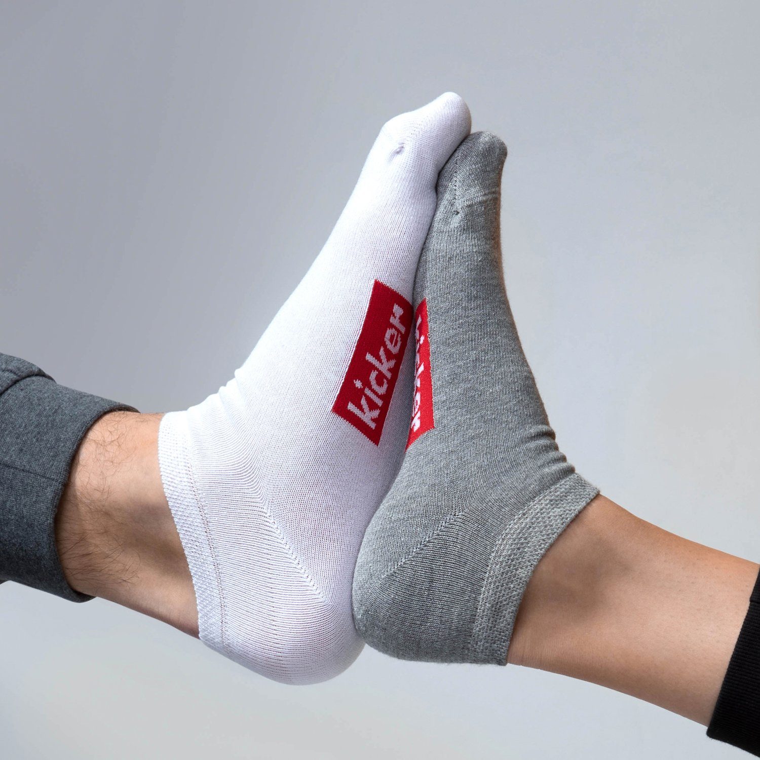kicker Kurzsocken Sneaker Socken für Damen und Herren aus Baumwolle