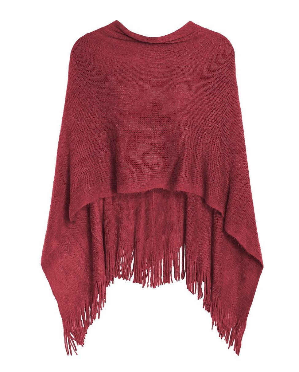 dy_mode Strickponcho Damen Strickponcho in Unifarben günstig online kaufen