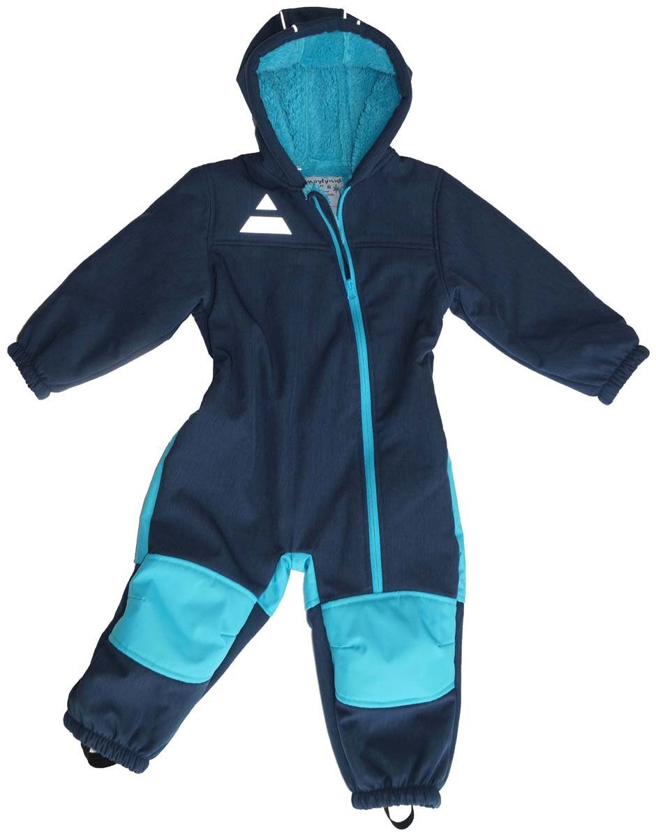 Maylynn Schneeoverall Softshell Anzug Schneeanzug mit Teddy-Futter