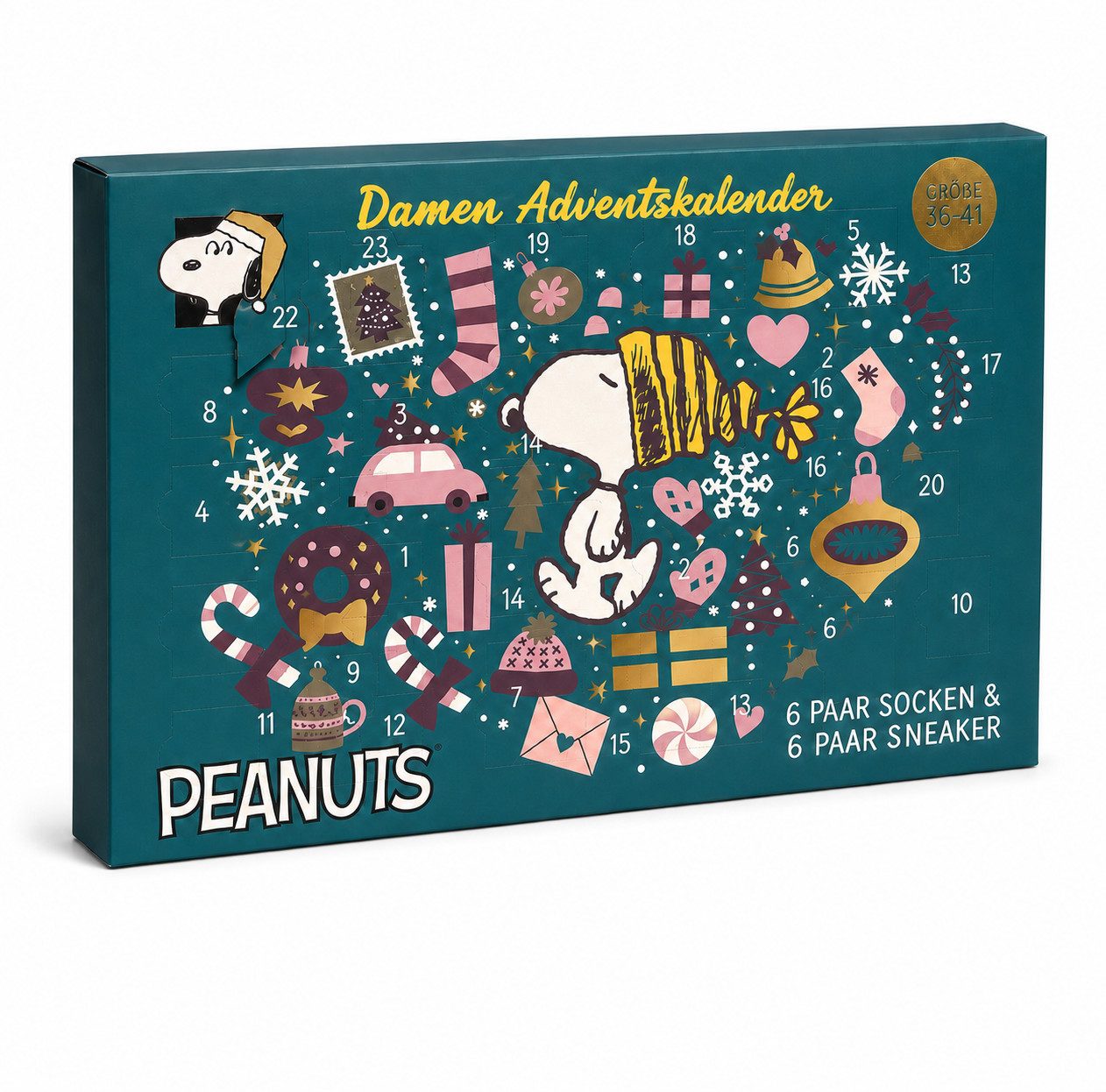 Sockswear Socken Peanuts Socken Adventskalender