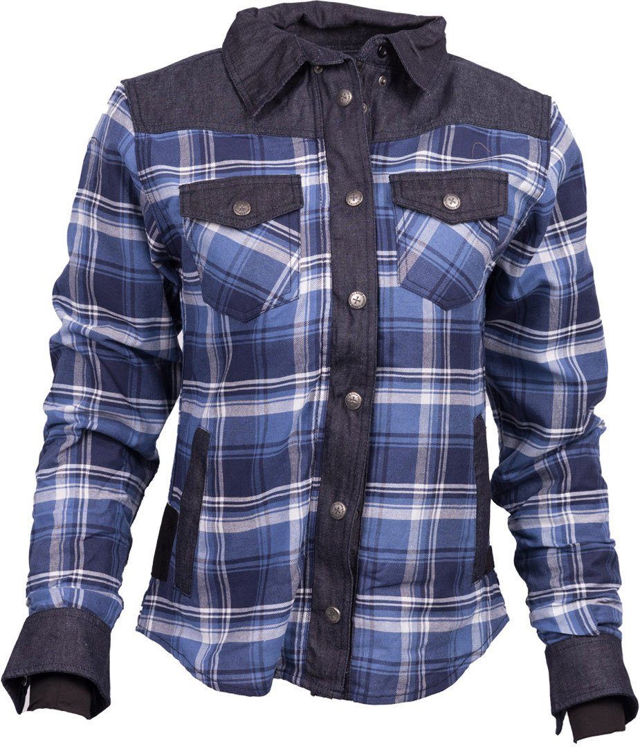 King Kerosin Motorradjacke Queen Kerosin Blanko Adventure Damen Hemd herausnehmbares Innenfutter