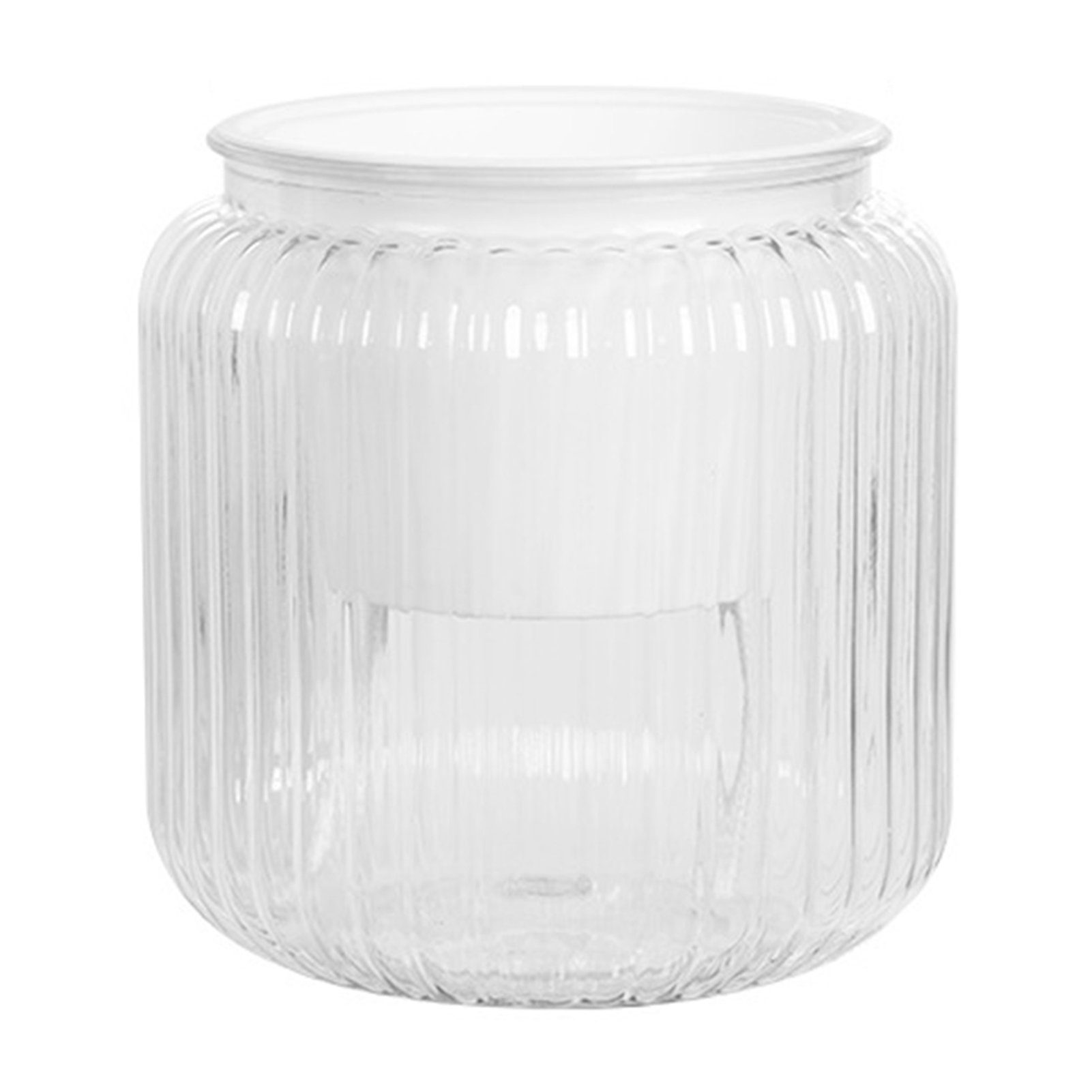 Blusmart Blumentopf Kunststoff-Blumentopf Mit Großem Flaschenmunddurchmesser pure transparent