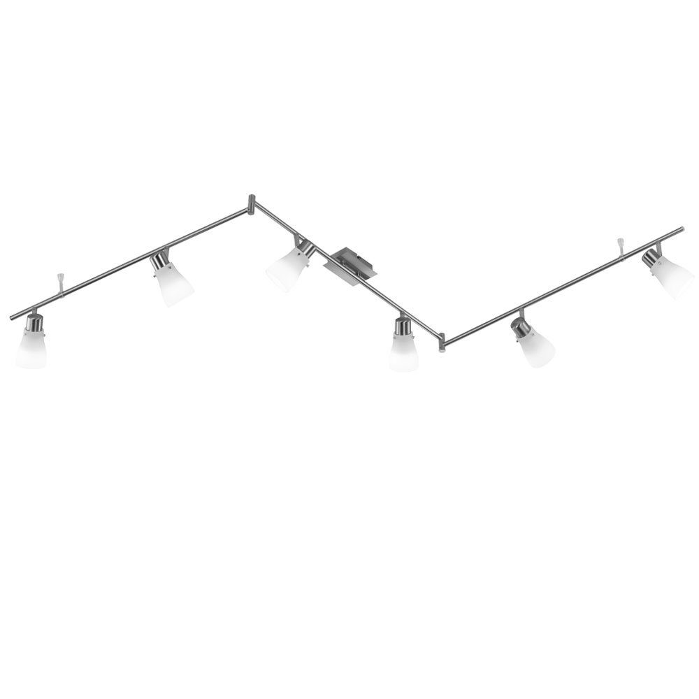 LED Strahler Deckenleuchte Spotleiste Warmweiß, Spots LED schwenkbar etc-shop Deckenleuchte, 6 inklusive, Deckenlampe Leuchtmittel