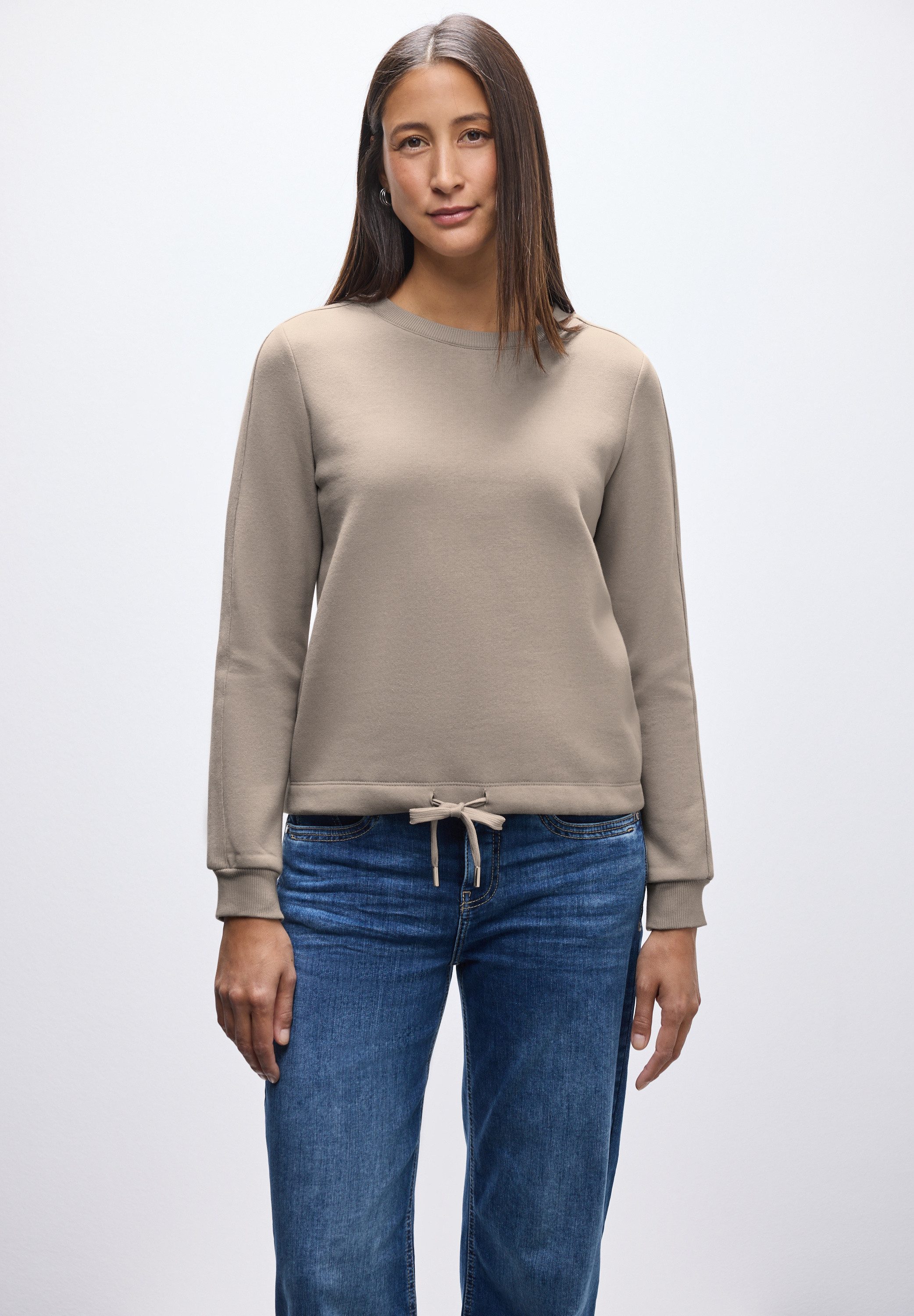 STREET ONE Sweatshirt mit Tunnelzug am günstig online kaufen