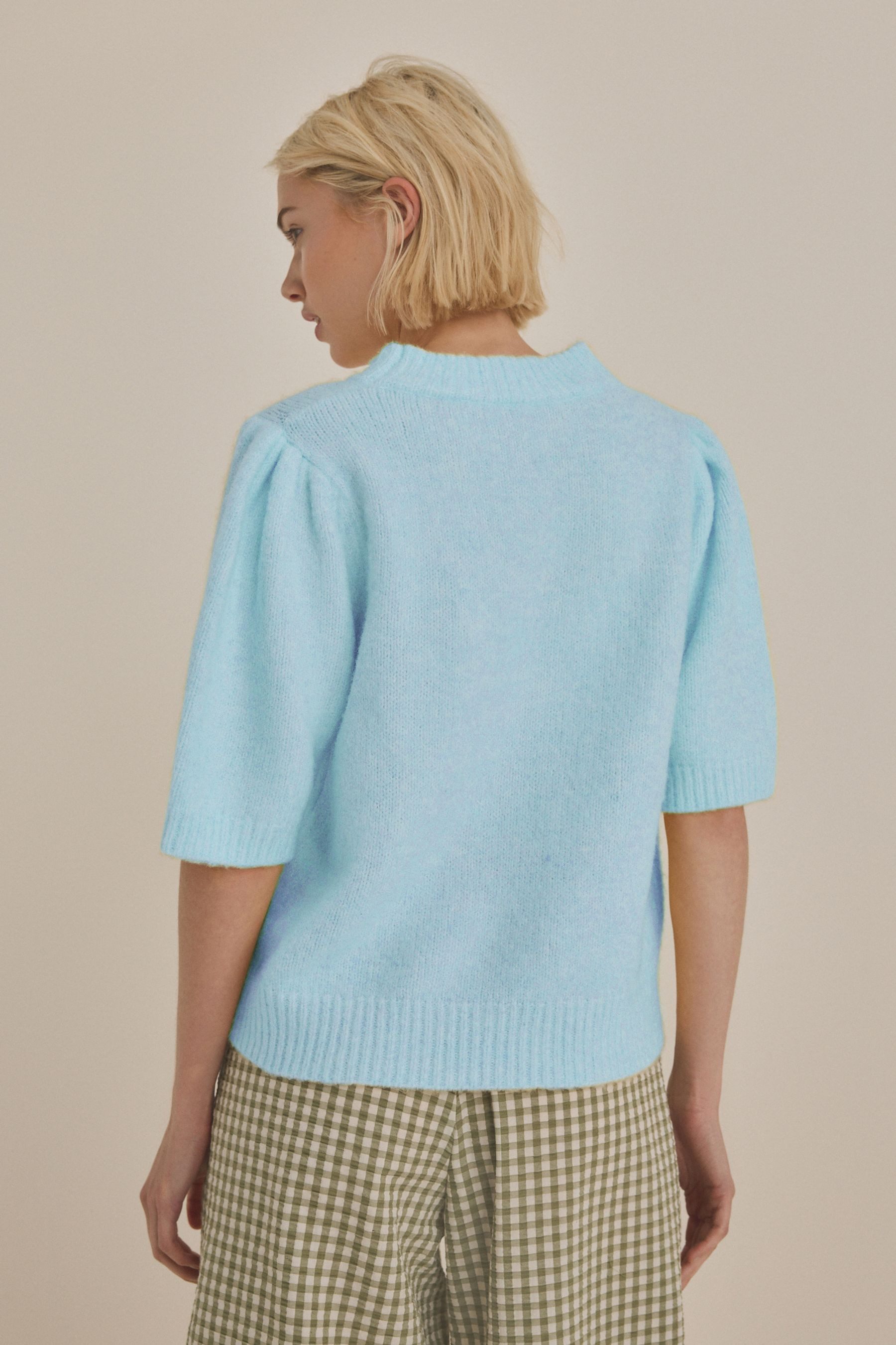 Next Kurzarmpullover Weicher, kurzärmeliger Strickpullover mit günstig online kaufen
